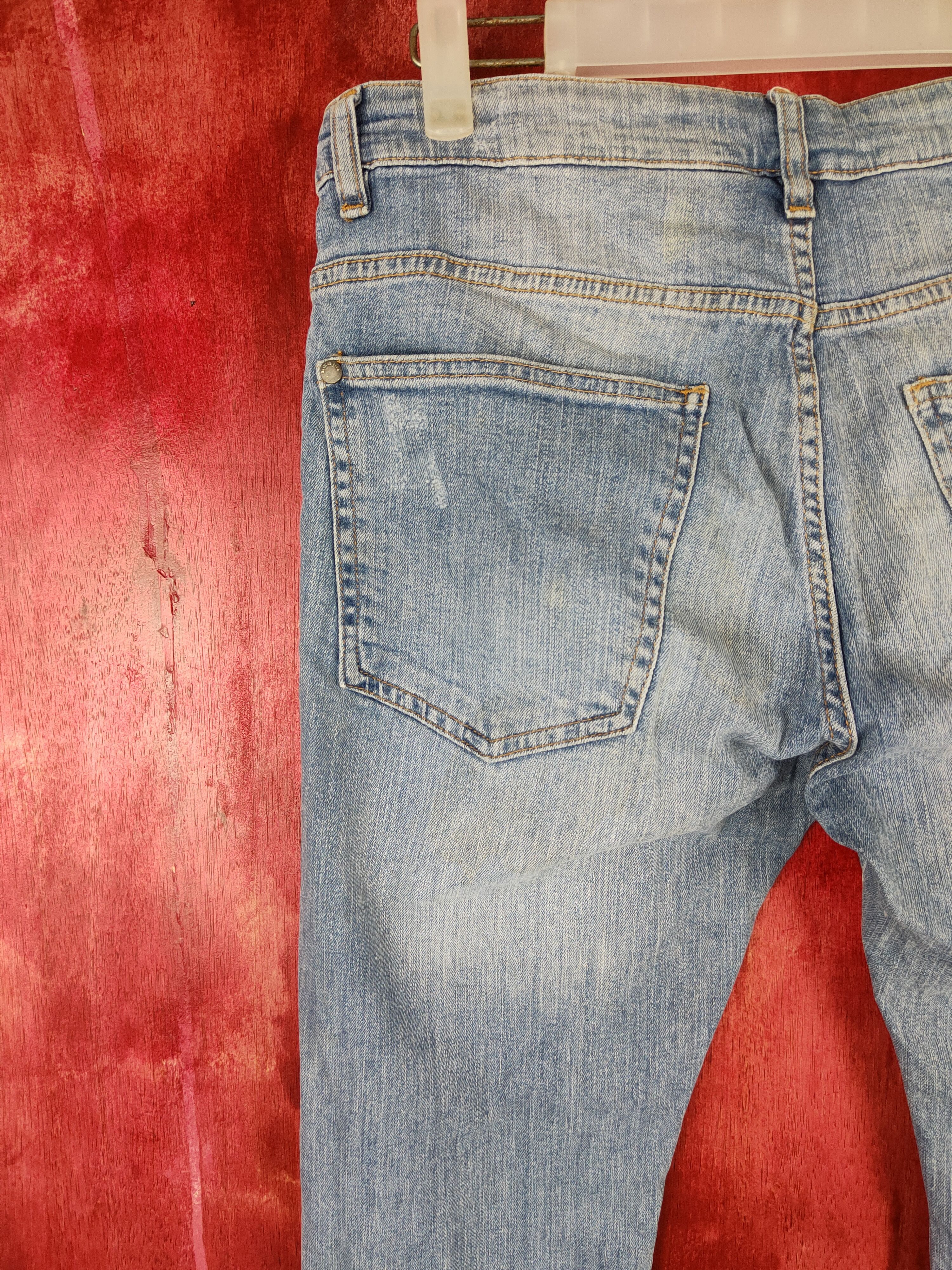 Divided Blue Ripped Distressed Denim #5956
