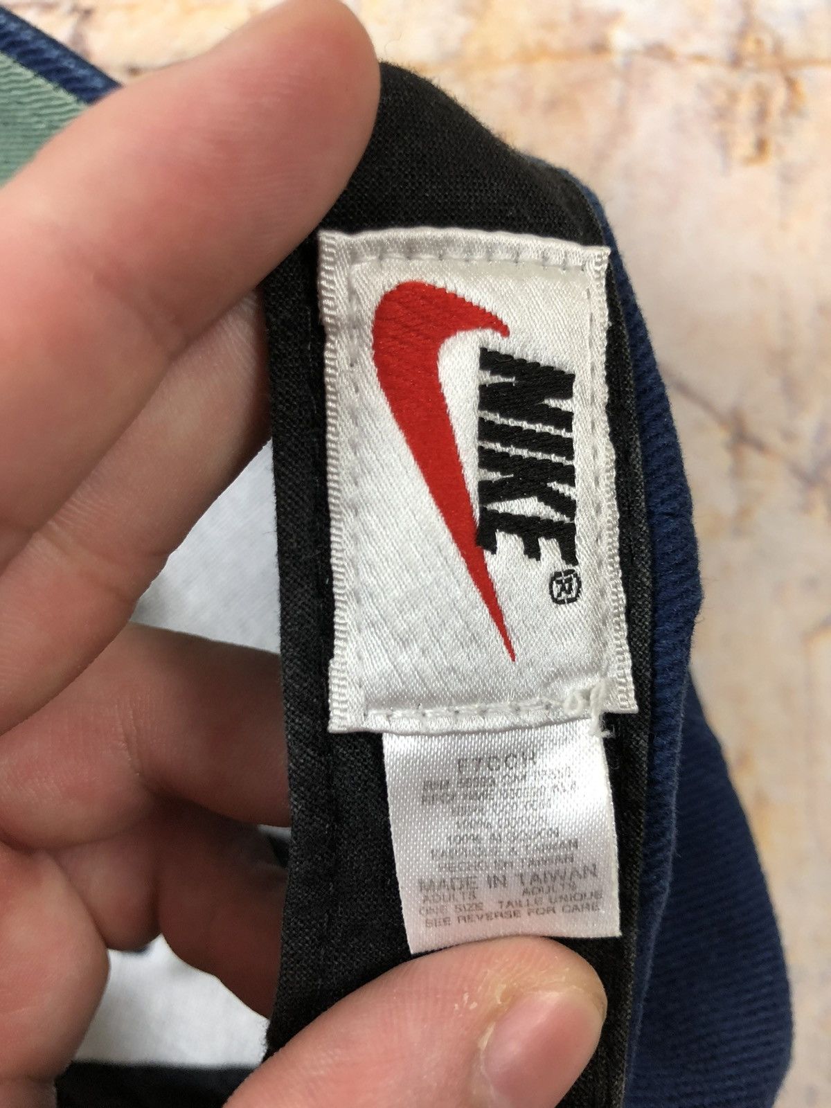 Nike × Vintage Nike vintage blue big logo cap Size ONE SIZE - 6 Thumbnail