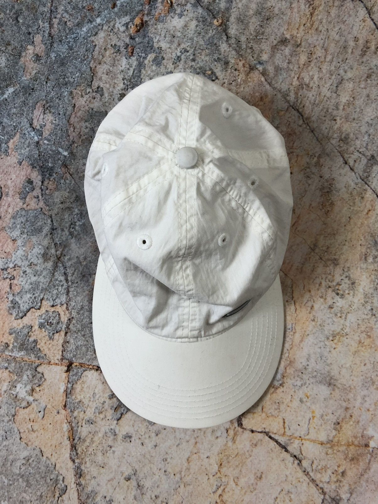Nike × Vintage Nike vintage white big logo cap Size ONE SIZE - 3 Thumbnail