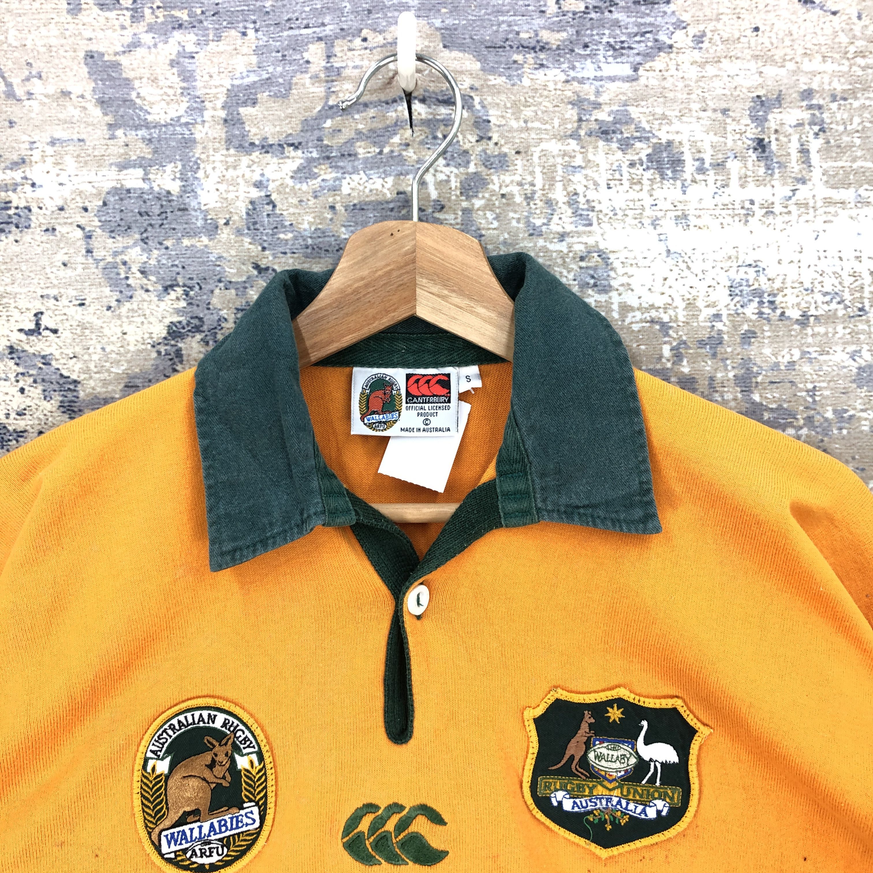 Canterbury of New Zealand × Vintage Canterbury T Shirt Wallabies Rugby Union Australia Tees Size US S / EU 44-46 / 1 - 2 Thumbnail