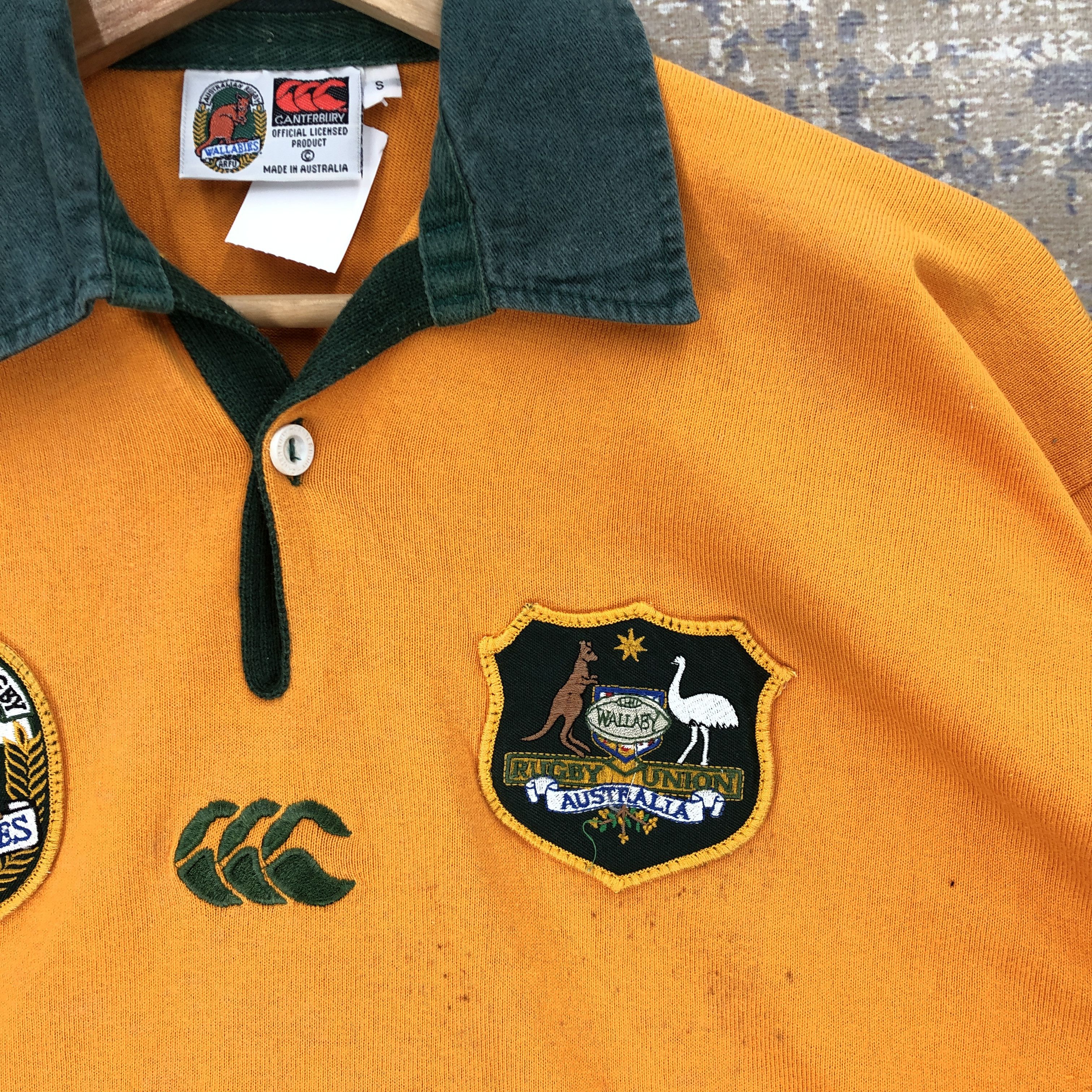 Canterbury of New Zealand × Vintage Canterbury T Shirt Wallabies Rugby Union Australia Tees Size US S / EU 44-46 / 1 - 5 Thumbnail