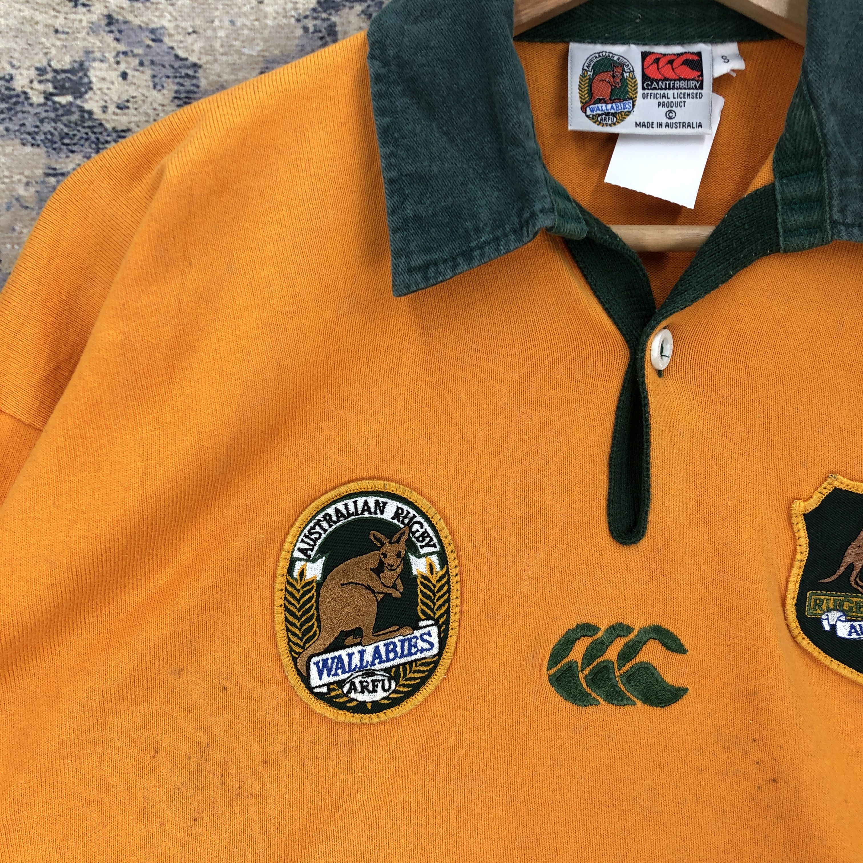 Canterbury of New Zealand × Vintage Canterbury T Shirt Wallabies Rugby Union Australia Tees Size US S / EU 44-46 / 1 - 6 Thumbnail