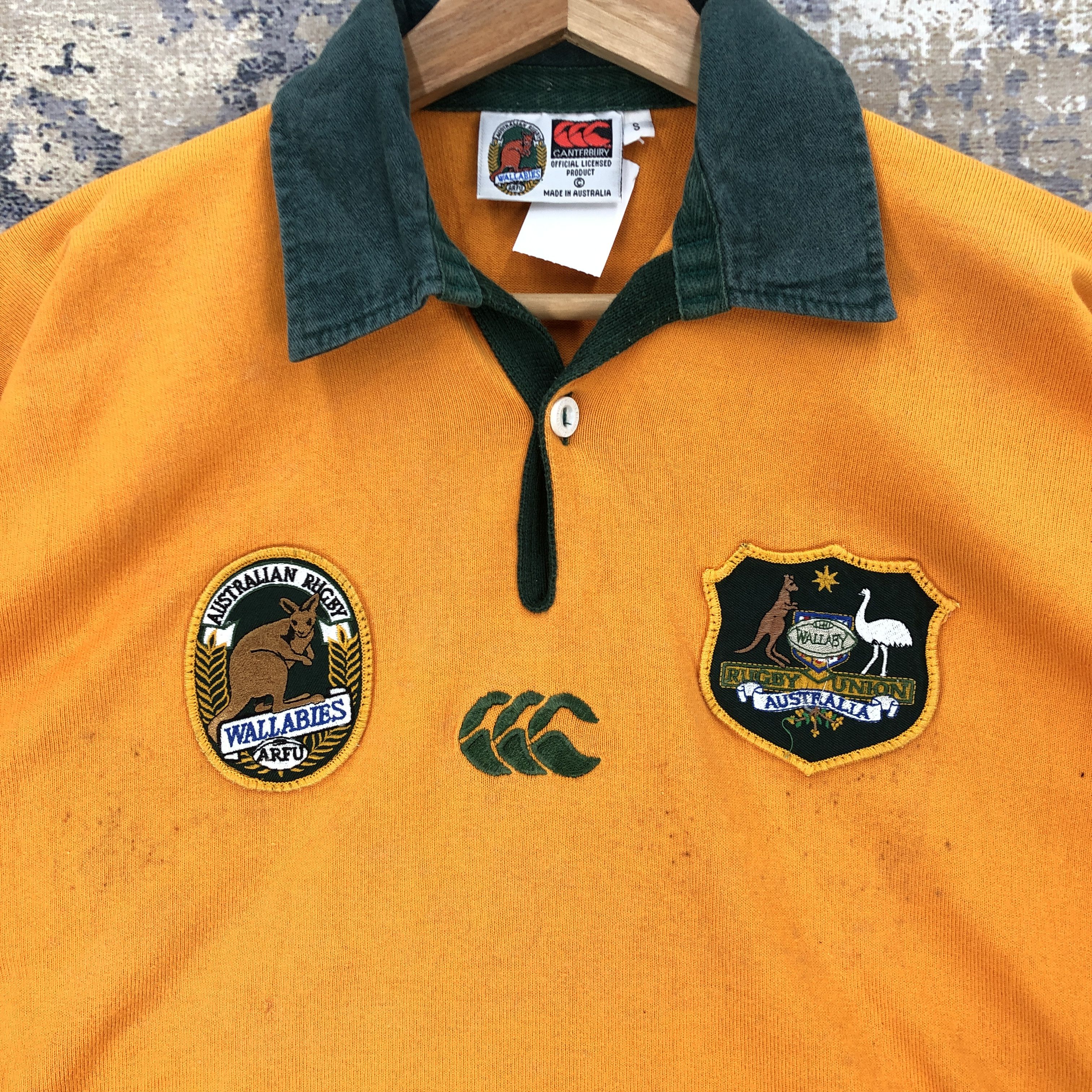 Canterbury of New Zealand × Vintage Canterbury T Shirt Wallabies Rugby Union Australia Tees Size US S / EU 44-46 / 1 - 4 Thumbnail