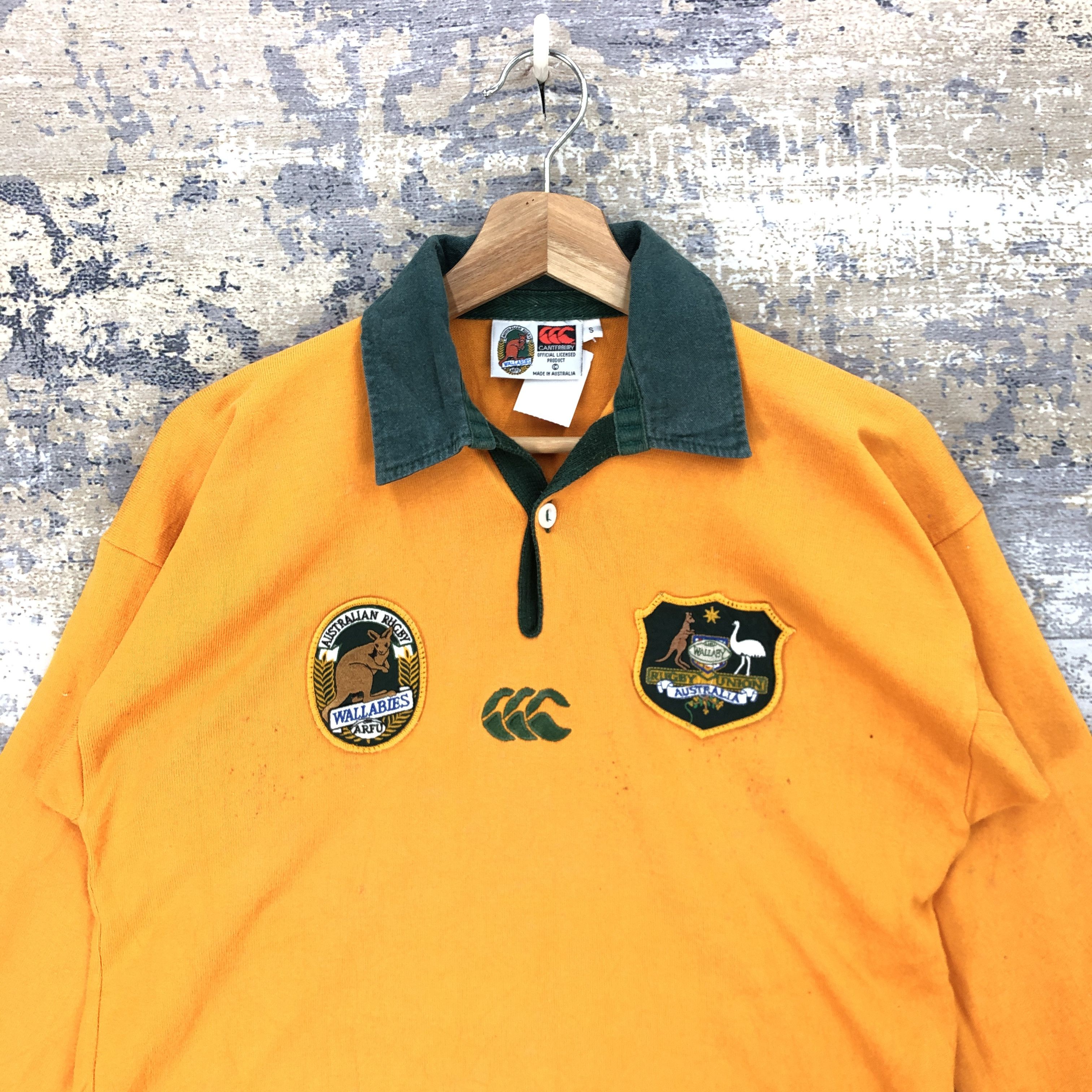 Canterbury of New Zealand × Vintage Canterbury T Shirt Wallabies Rugby Union Australia Tees Size US S / EU 44-46 / 1 - 3 Thumbnail