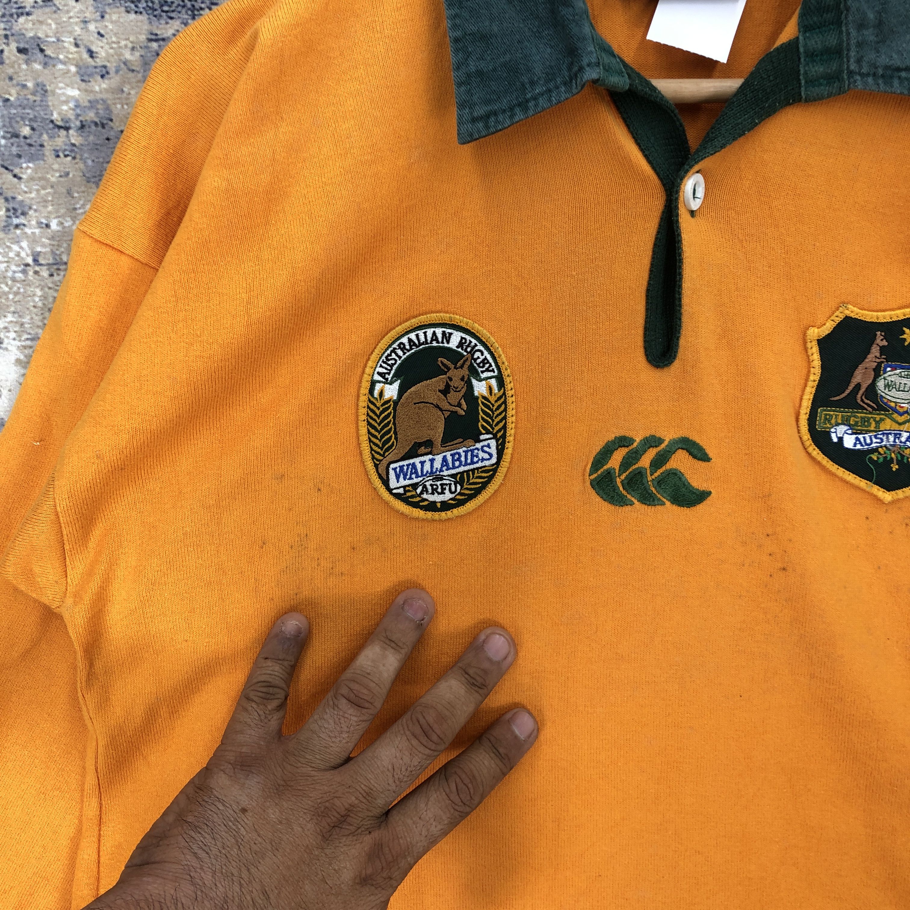 Canterbury of New Zealand × Vintage Canterbury T Shirt Wallabies Rugby Union Australia Tees Size US S / EU 44-46 / 1 - 7 Thumbnail