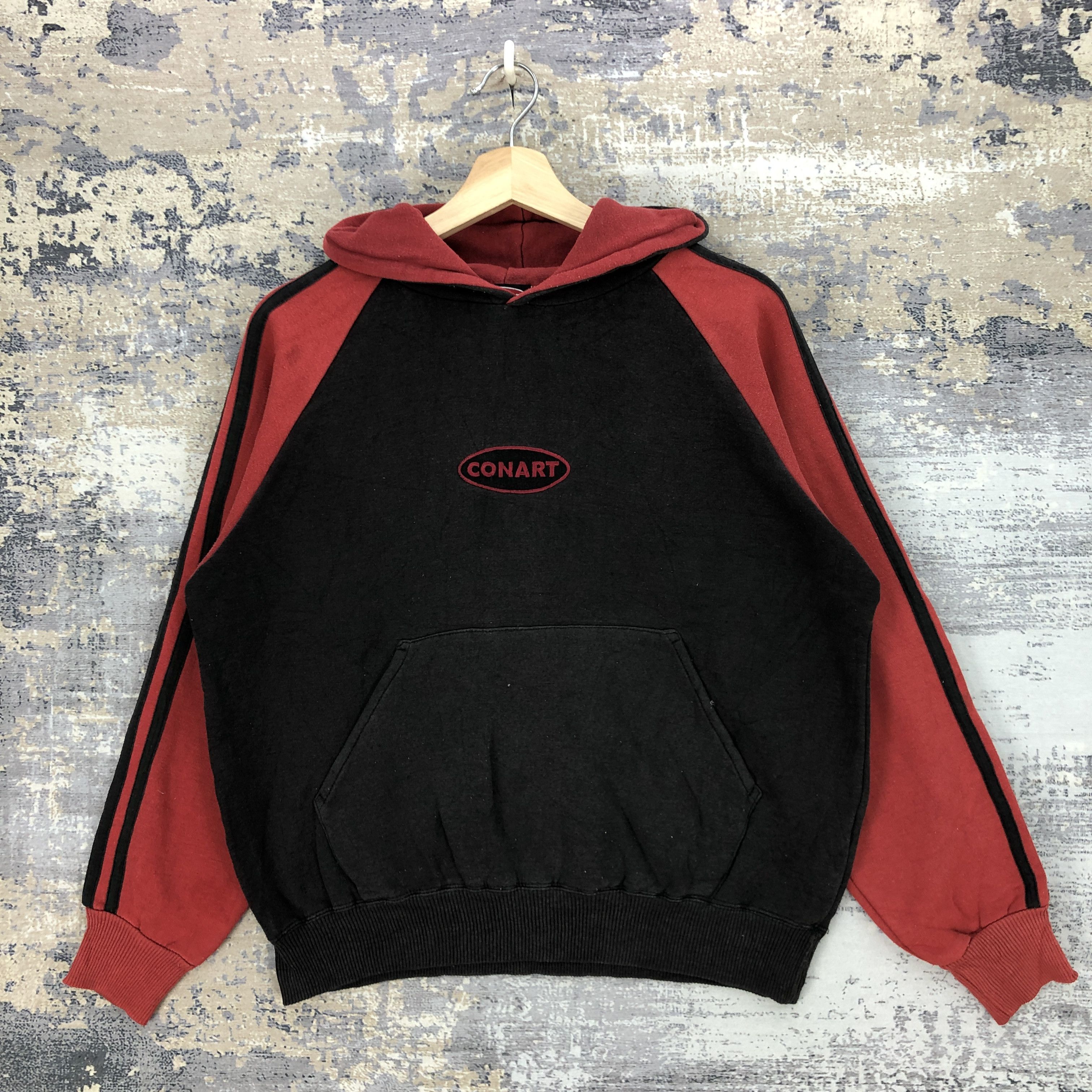 Vintage Vintage Conart Sweatshirt Hoodie Conart Hooded Jumper Size US L / EU 52-54 / 3 - 1 Thumbnail