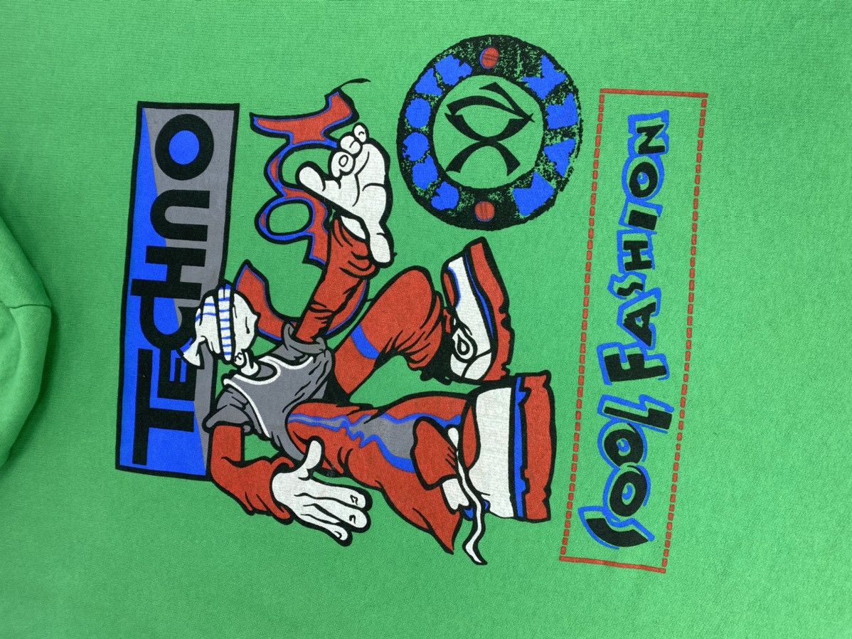 Vintage 🔥LASTDROP🔥 90s Techno Hip-hop Hoodie Street Fashion 4XL Size US XXL / EU 58 / 5 - 9 Thumbnail