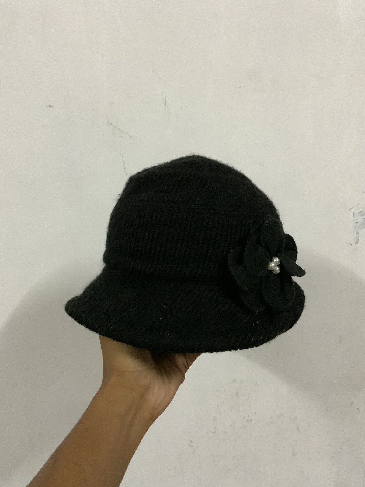 Hat Club Vintage Ribbons Cross Stitch Black Bucket Hat Size ONE SIZE - 1 Thumbnail