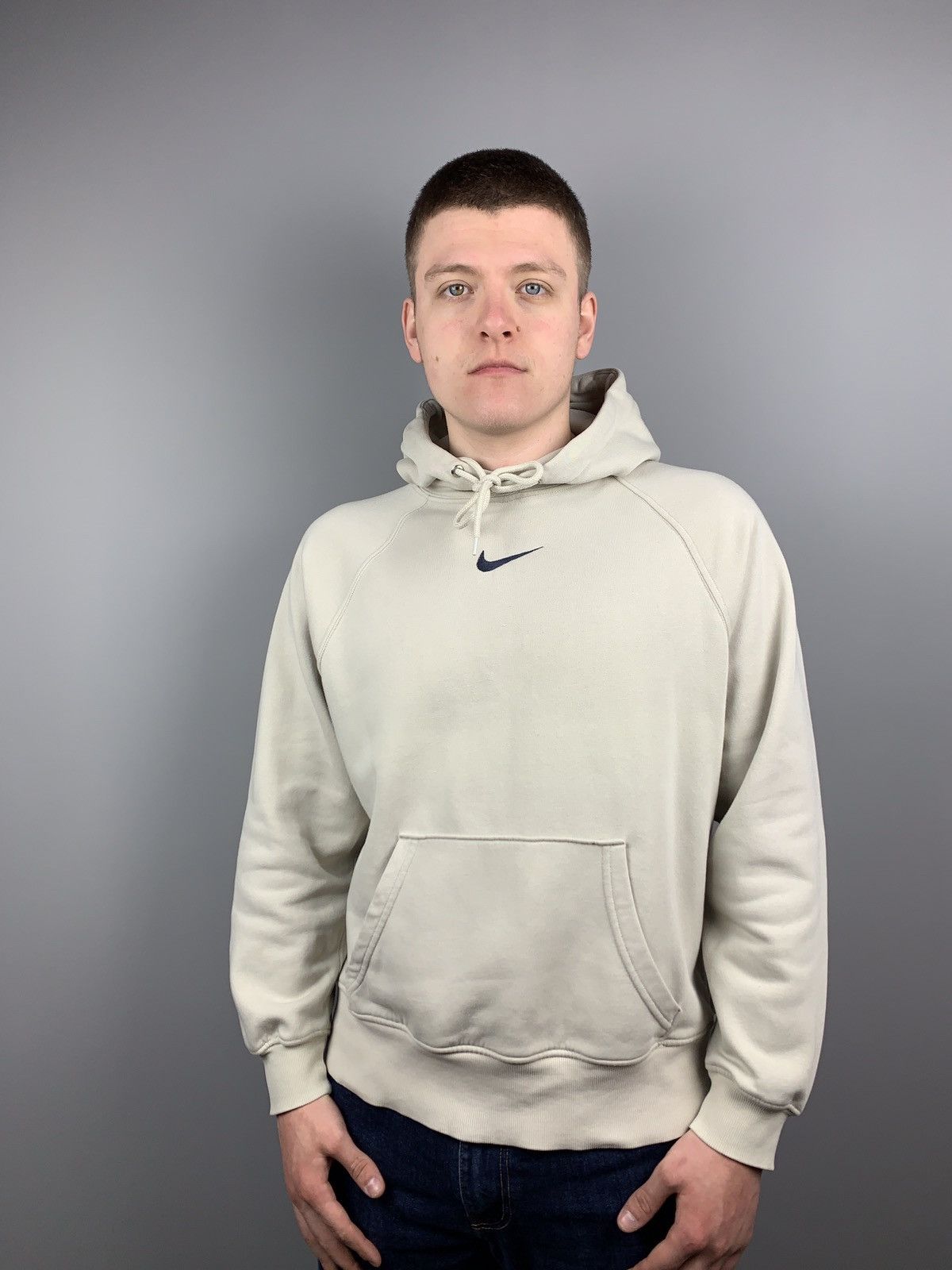 Nike × Vintage Nike vintage center swoosh hoodie Size US S / EU 44-46 / 1 - 3 Thumbnail