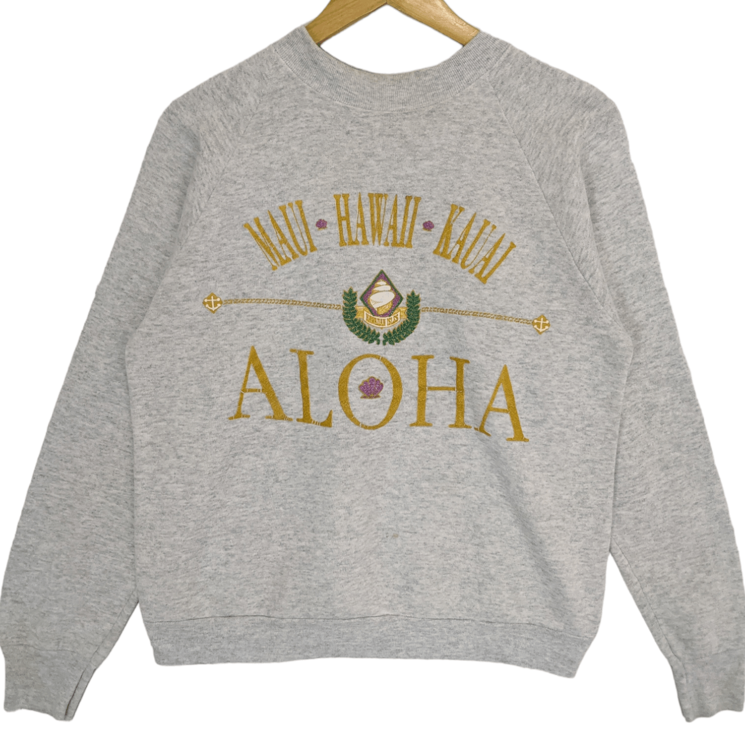 Fruit Of The Loom Vintage 90's FOTL Aloha Maui Hawaii Kaui Jumper Sweatshirt Size M / US 6-8 / IT 42-44 - 2 Thumbnail