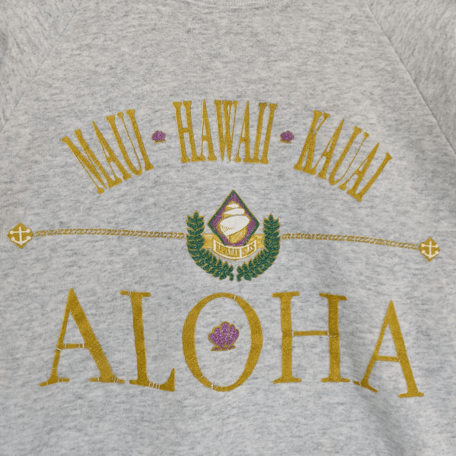 Fruit Of The Loom Vintage 90's FOTL Aloha Maui Hawaii Kaui Jumper Sweatshirt Size M / US 6-8 / IT 42-44 - 5 Thumbnail