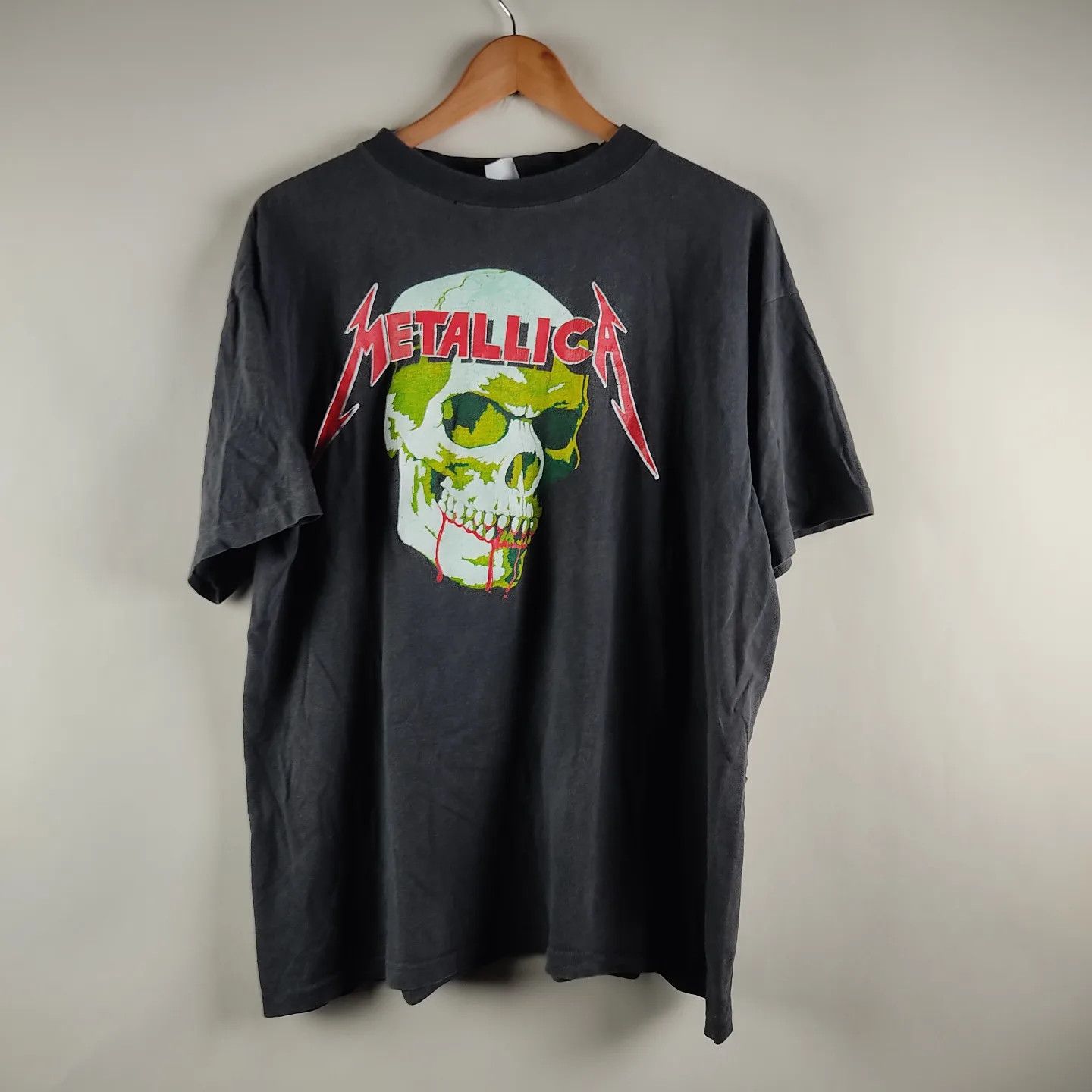 Band Tees × Metallica × Vintage 90s Metallica Skull tee Size US XL / EU 56 / 4 - 1 Thumbnail
