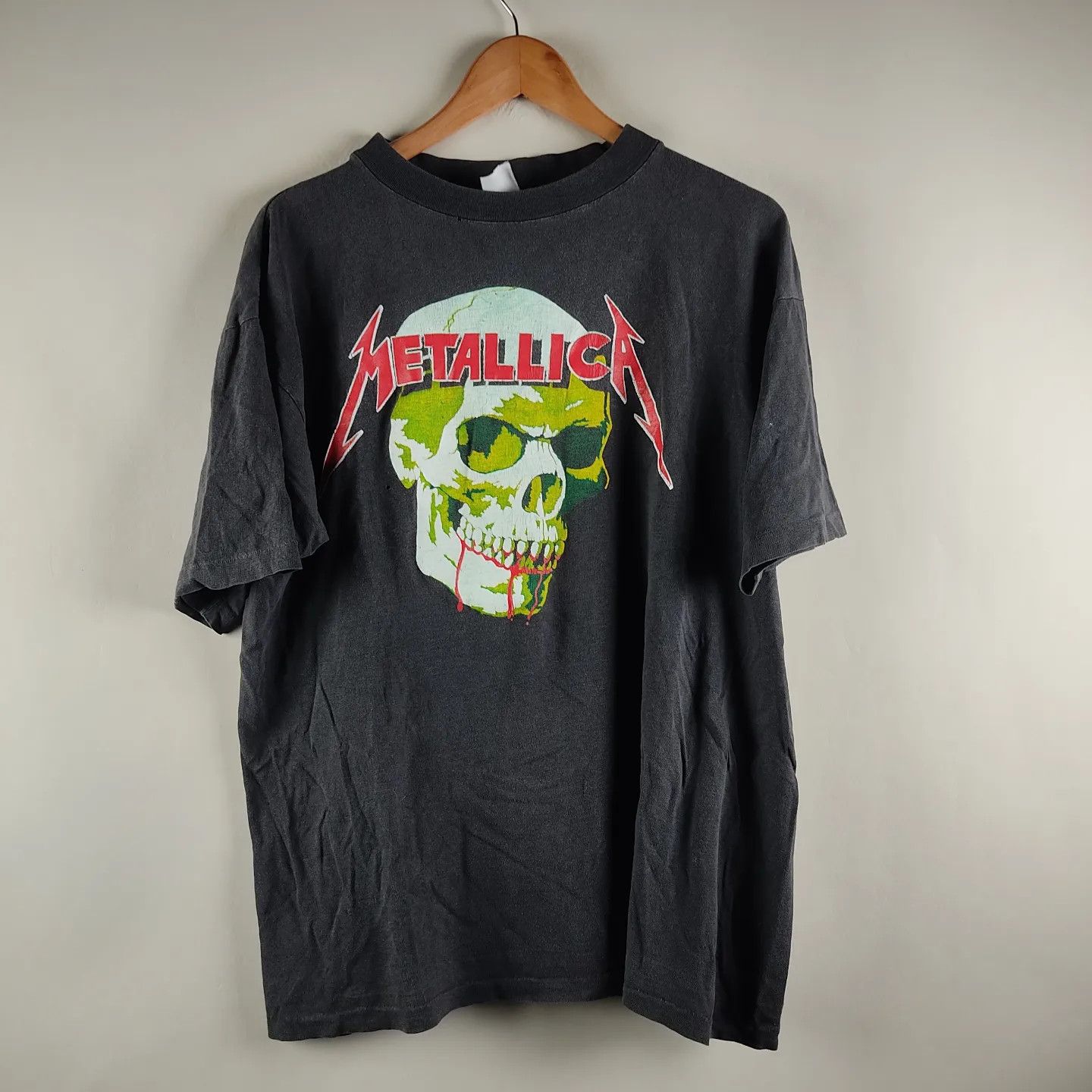 Band Tees × Metallica × Vintage 90s Metallica Skull tee Size US XL / EU 56 / 4 - 8 Thumbnail