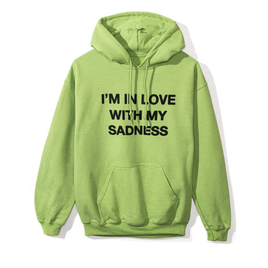 Anti Social Social Club DS ASSC in Love with my sadness Smash Smashed Kiwi hoodie Size US M / EU 48-50 / 2 - 4 Thumbnail