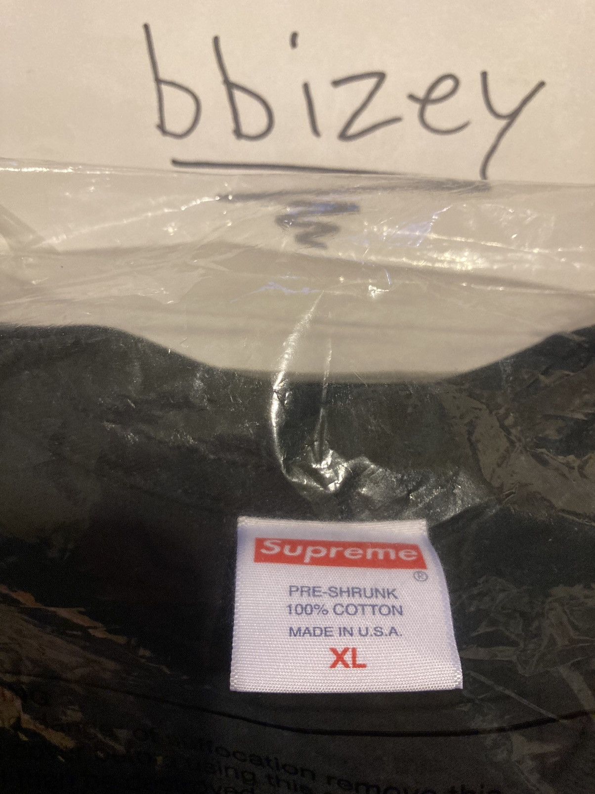 Supreme Supreme Still Talking Tee Black XL Size US XL / EU 56 / 4 - 4 Thumbnail