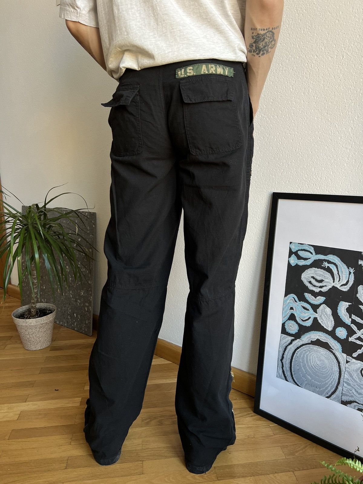 Japanese Brand × Vintage Vintage Japanese Dragon Print Cargo Pants y2k Size US 30 / EU 46 - 6 Thumbnail