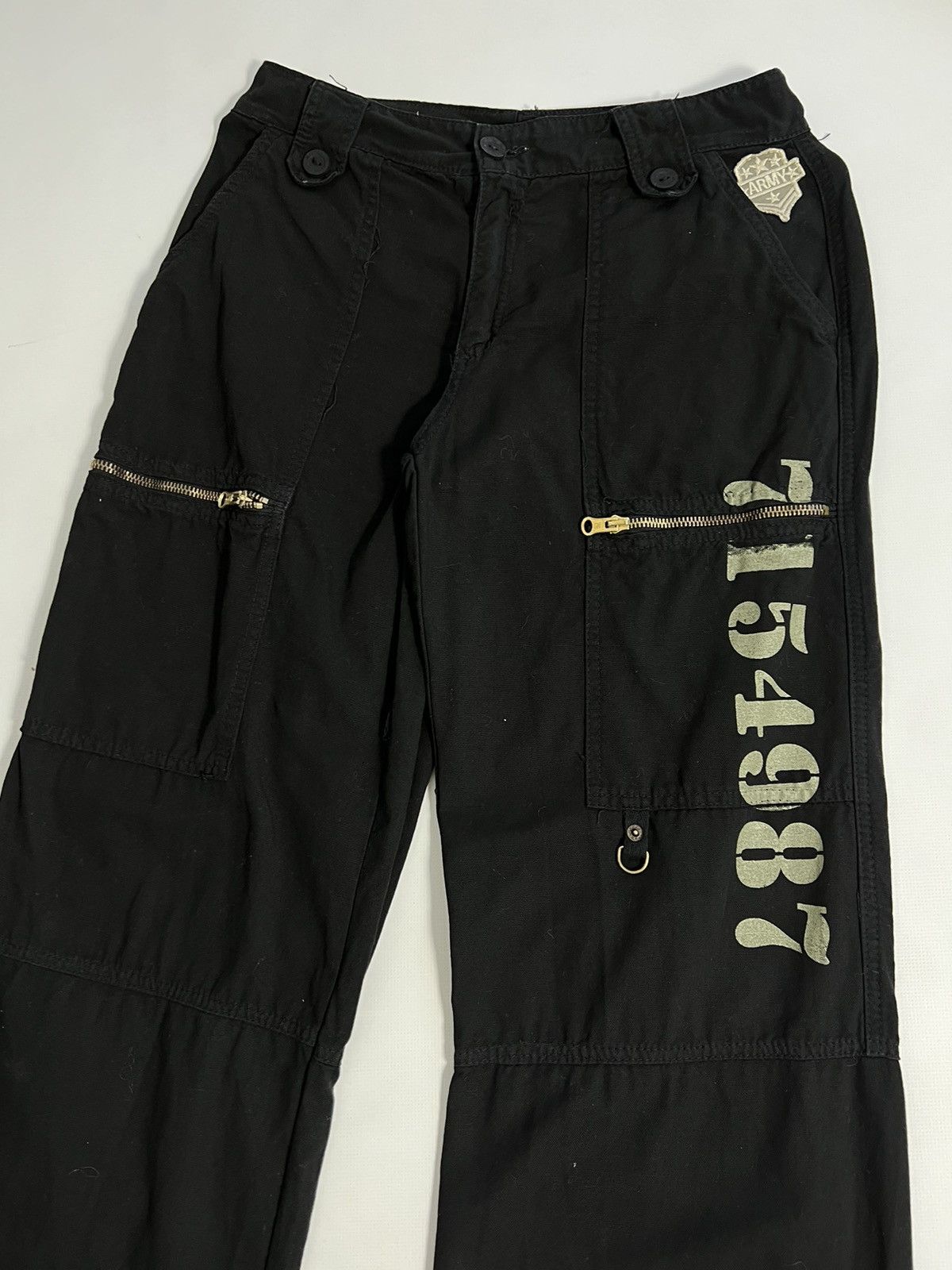 Japanese Brand × Vintage Vintage Japanese Dragon Print Cargo Pants y2k Size US 30 / EU 46 - 12 Thumbnail