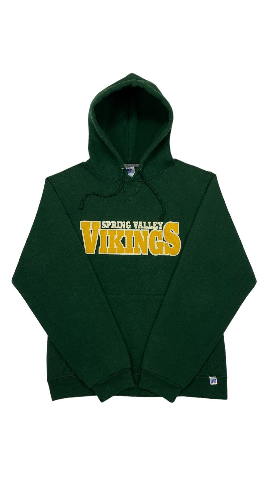 image of American College x Russell Athletic Vintage Spring Valley Vikings Russell Hoodie in Green (Size Sma