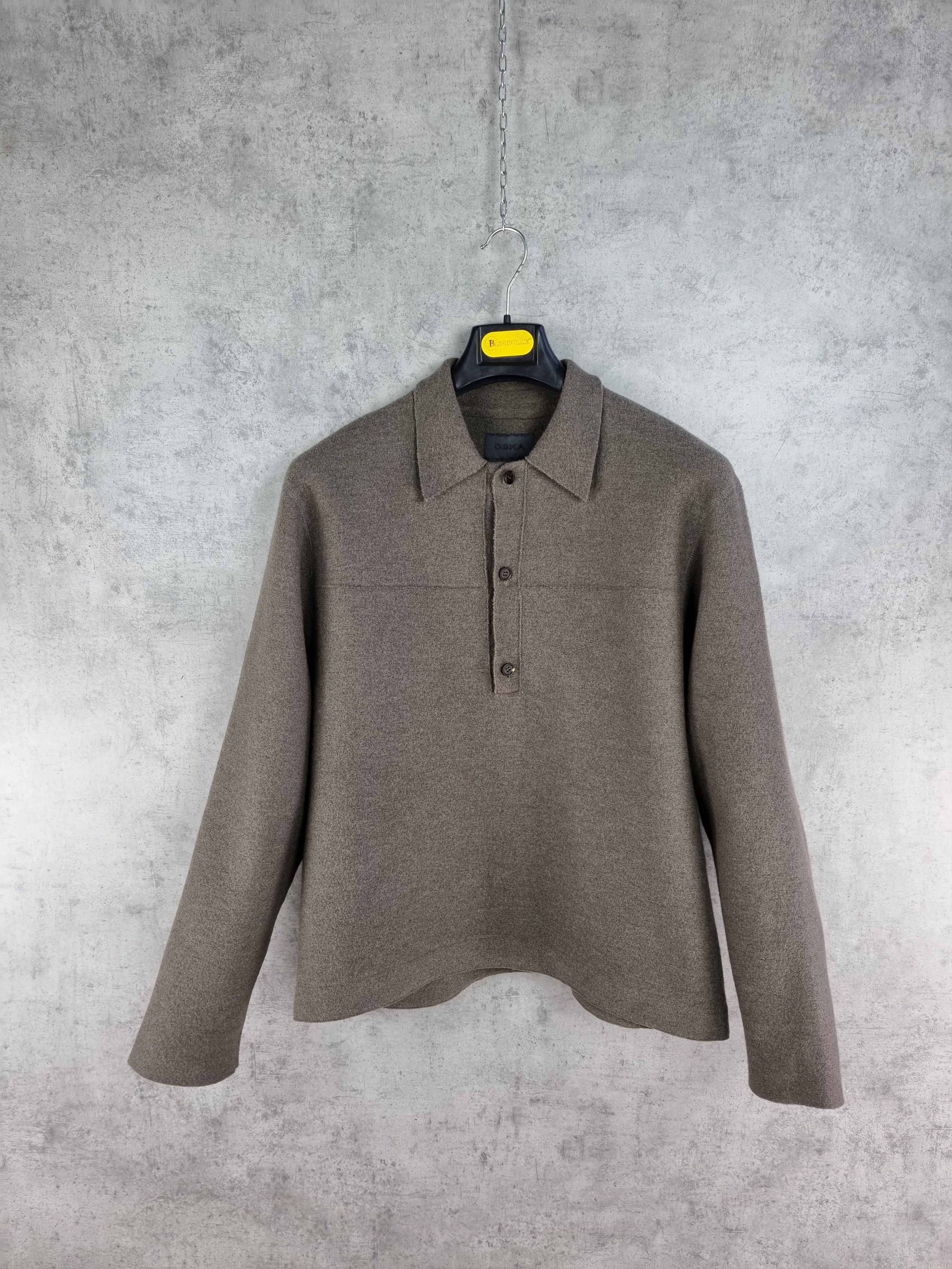 Other Rare OSKA Felt Wool Vintage Collared Sweater Size US L / EU 52-54 / 3 - 6 Thumbnail