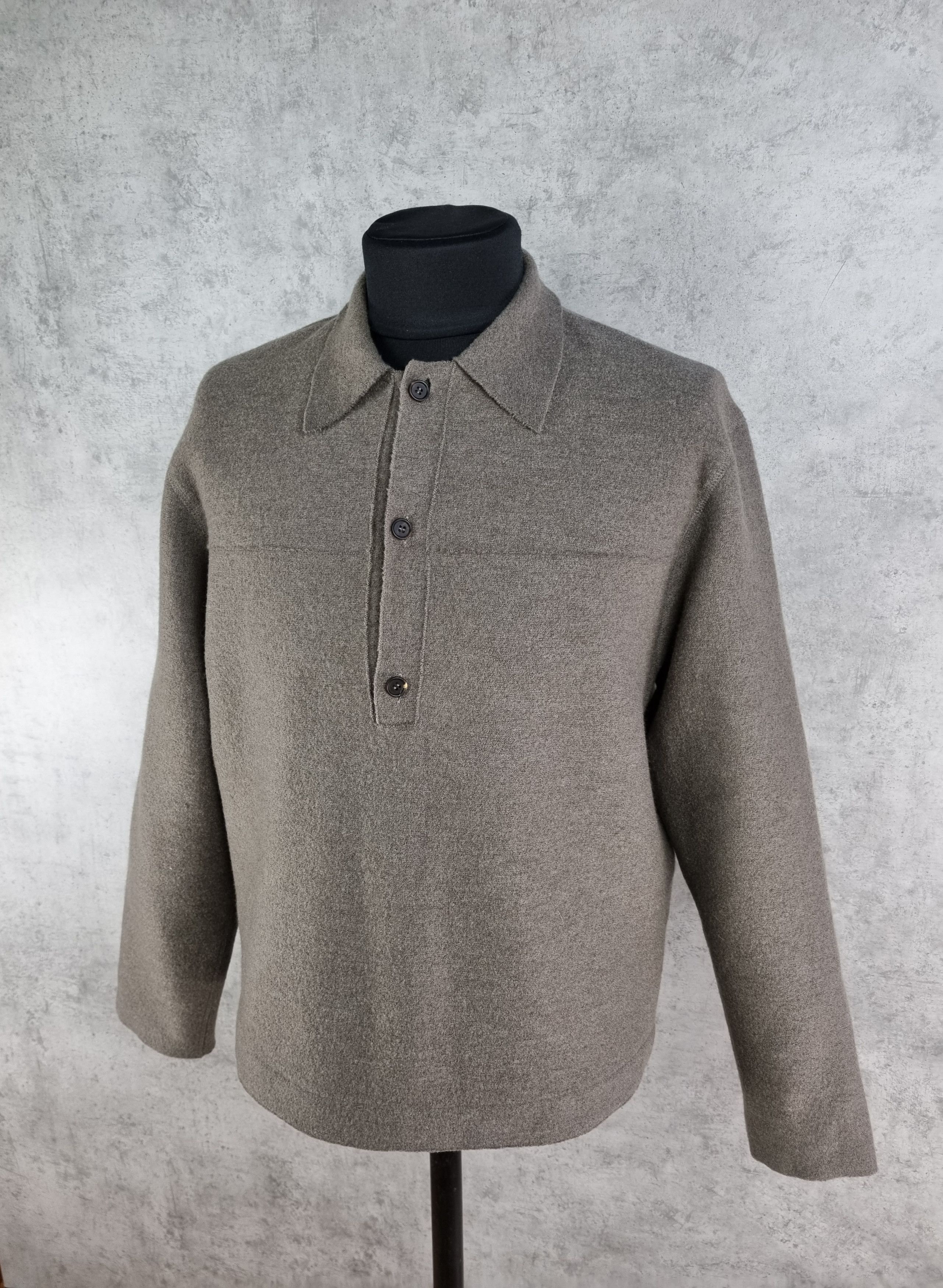 Other Rare OSKA Felt Wool Vintage Collared Sweater Size US L / EU 52-54 / 3 - 1 Thumbnail