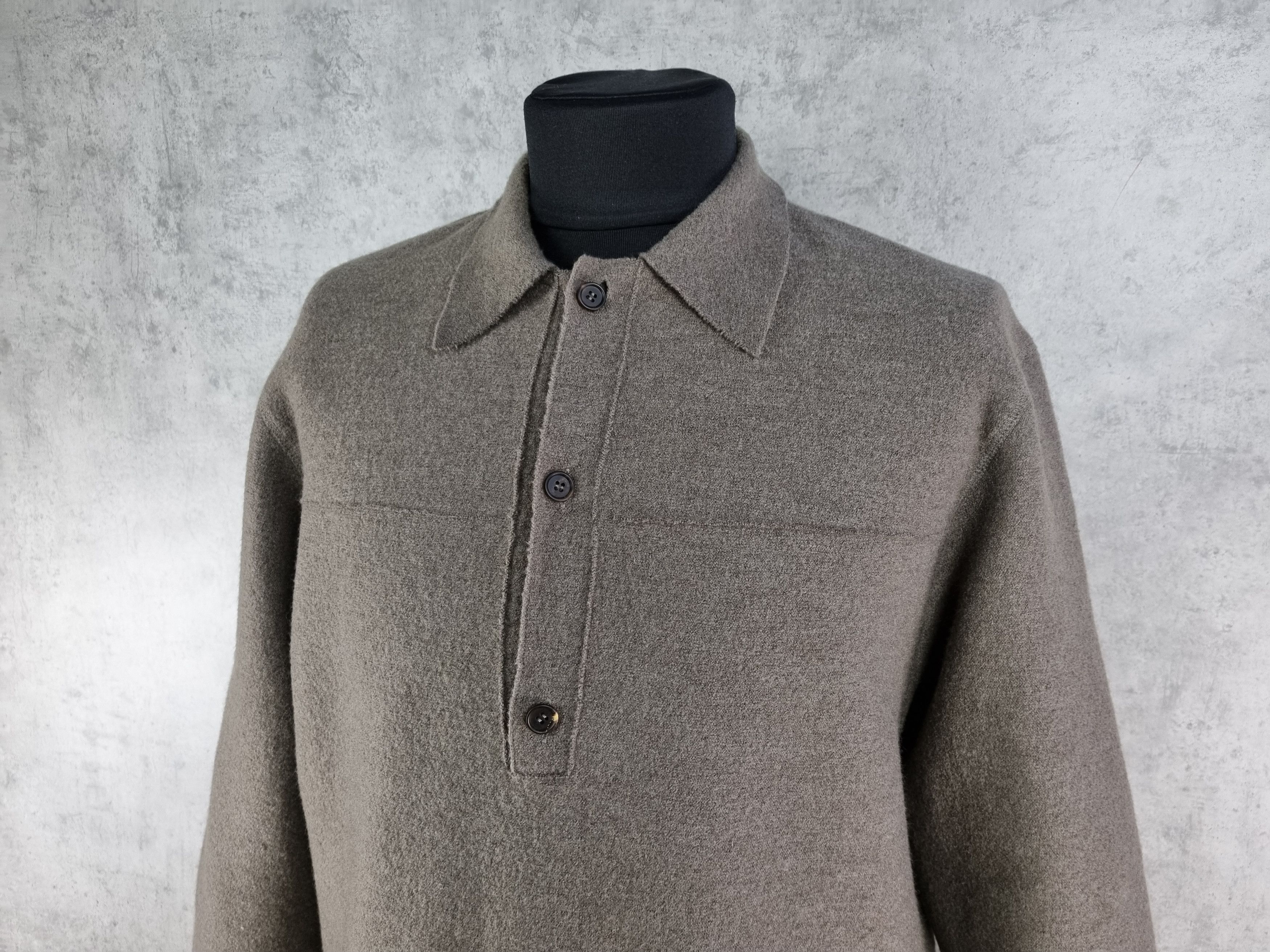 Other Rare OSKA Felt Wool Vintage Collared Sweater Size US L / EU 52-54 / 3 - 3 Thumbnail