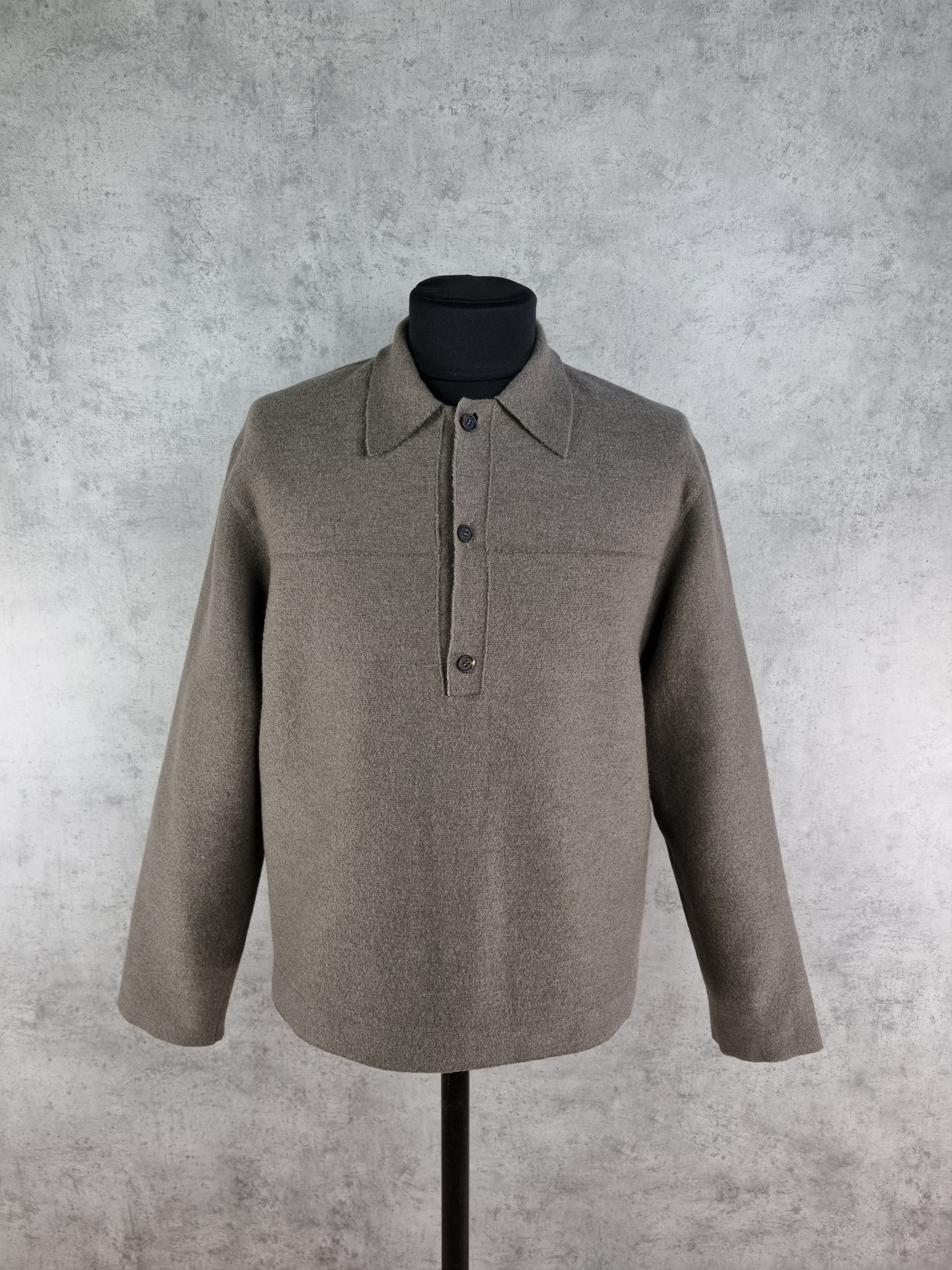 Other Rare OSKA Felt Wool Vintage Collared Sweater Size US L / EU 52-54 / 3 - 2 Thumbnail