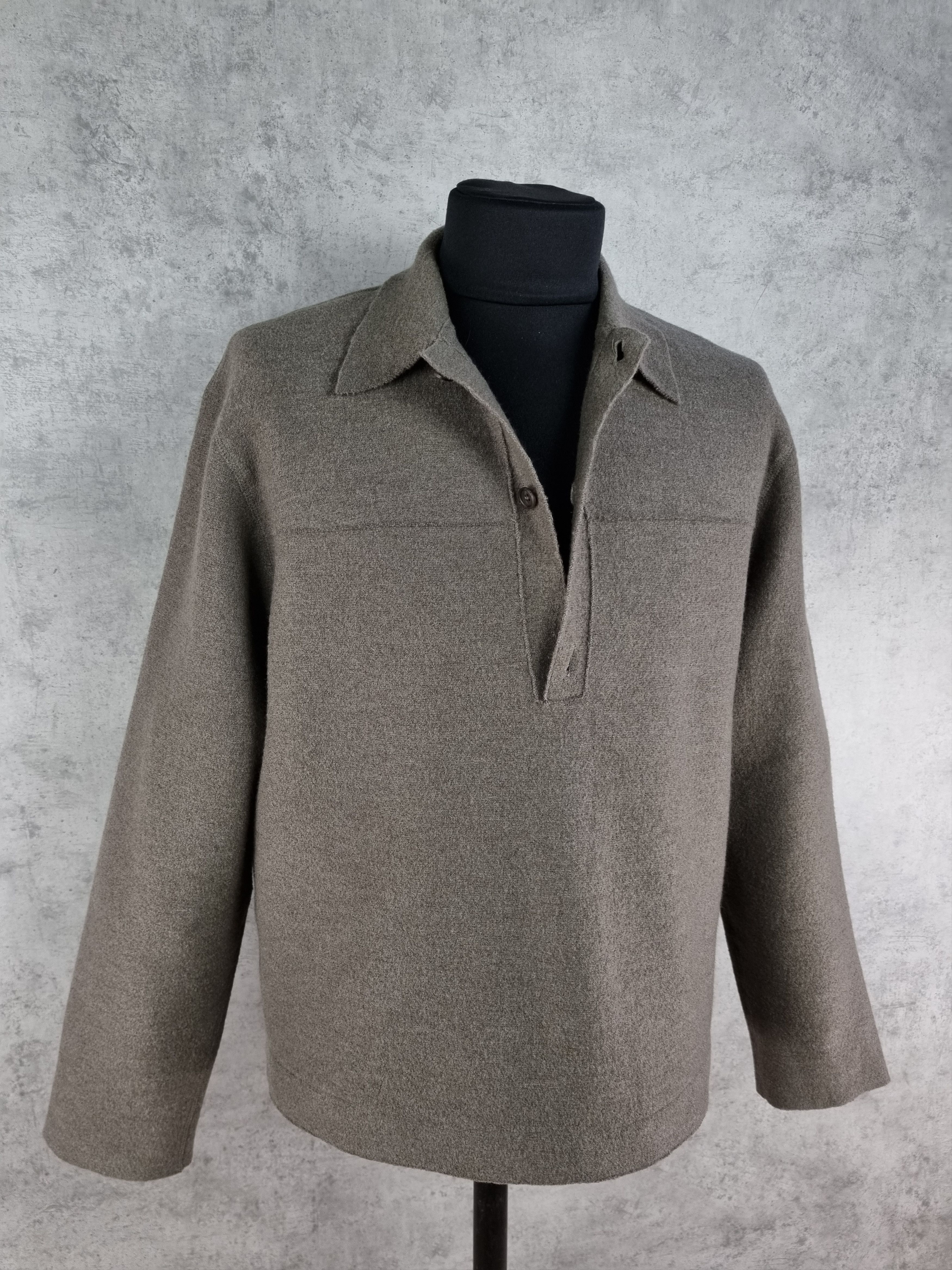 Other Rare OSKA Felt Wool Vintage Collared Sweater Size US L / EU 52-54 / 3 - 8 Thumbnail