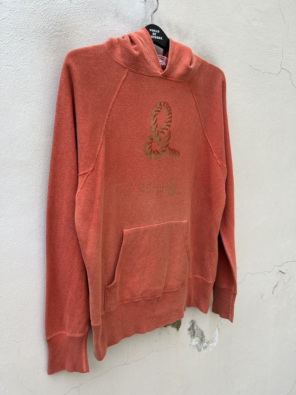45rpm Size3 Vintage 45rpm NMD Japan Faded Orange Hoodie Sweatshirt Size US L / EU 52-54 / 3 - 13 Thumbnail