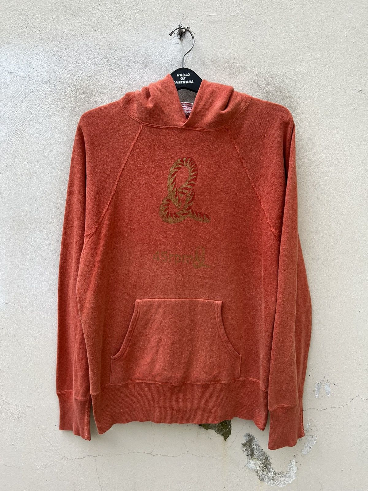 45rpm Size3 Vintage 45rpm NMD Japan Faded Orange Hoodie Sweatshirt Size US L / EU 52-54 / 3 - 7 Thumbnail