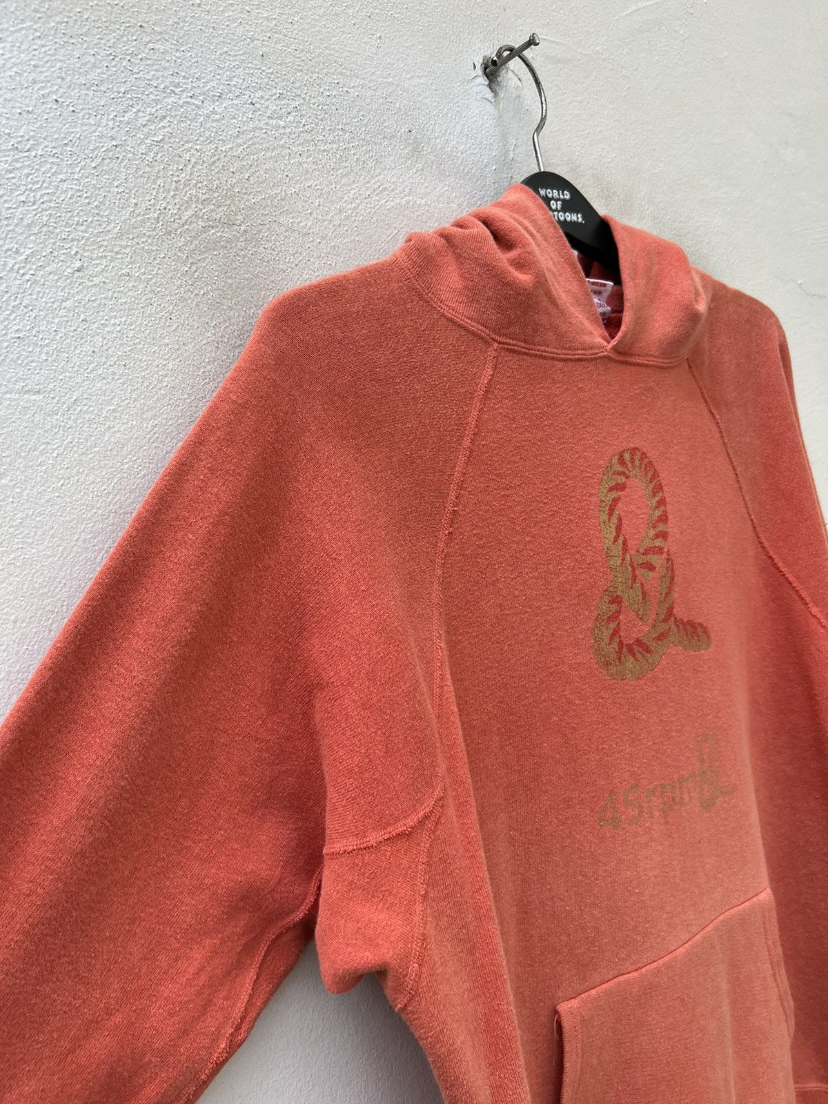 45rpm Size3 Vintage 45rpm NMD Japan Faded Orange Hoodie Sweatshirt Size US L / EU 52-54 / 3 - 14 Thumbnail