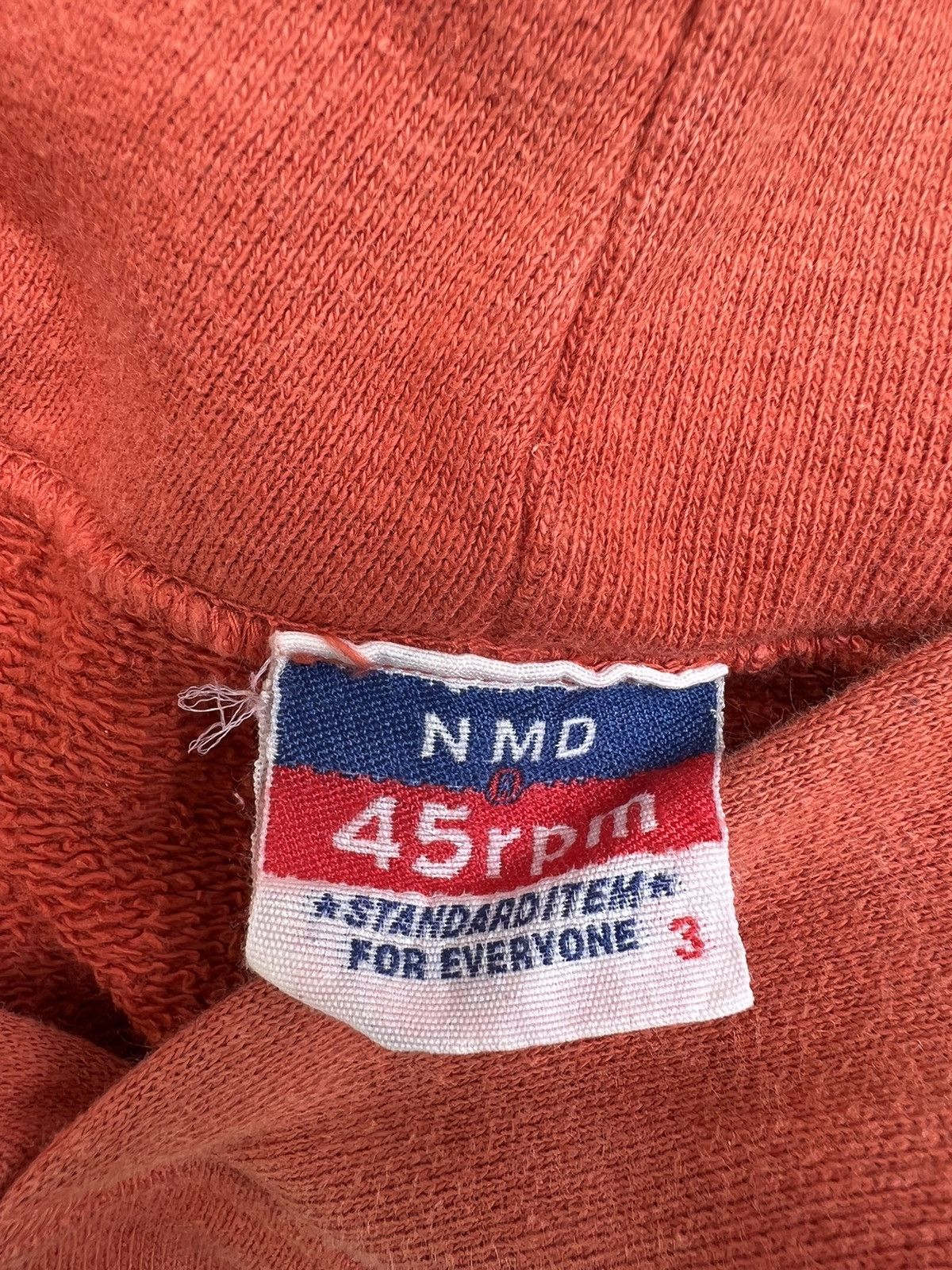 45rpm Size3 Vintage 45rpm NMD Japan Faded Orange Hoodie Sweatshirt Size US L / EU 52-54 / 3 - 20 Thumbnail