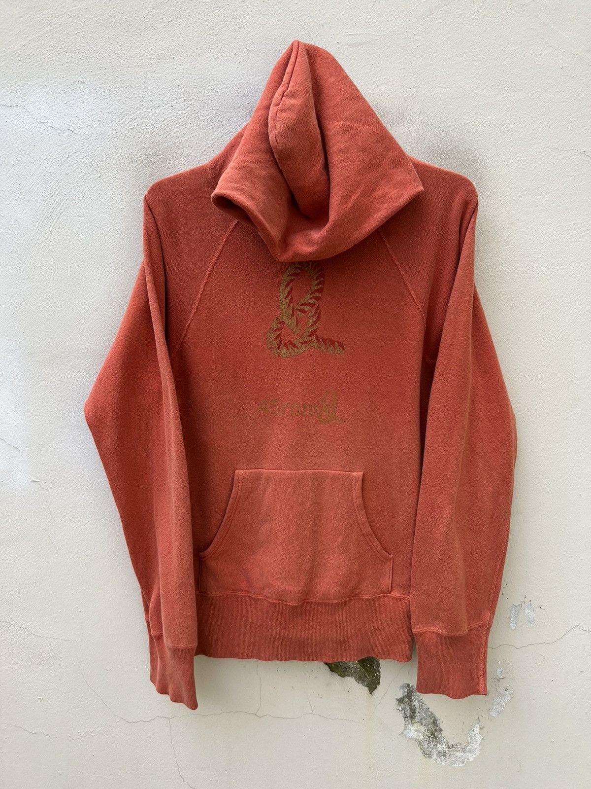 45rpm Size3 Vintage 45rpm NMD Japan Faded Orange Hoodie Sweatshirt Size US L / EU 52-54 / 3 - 6 Thumbnail