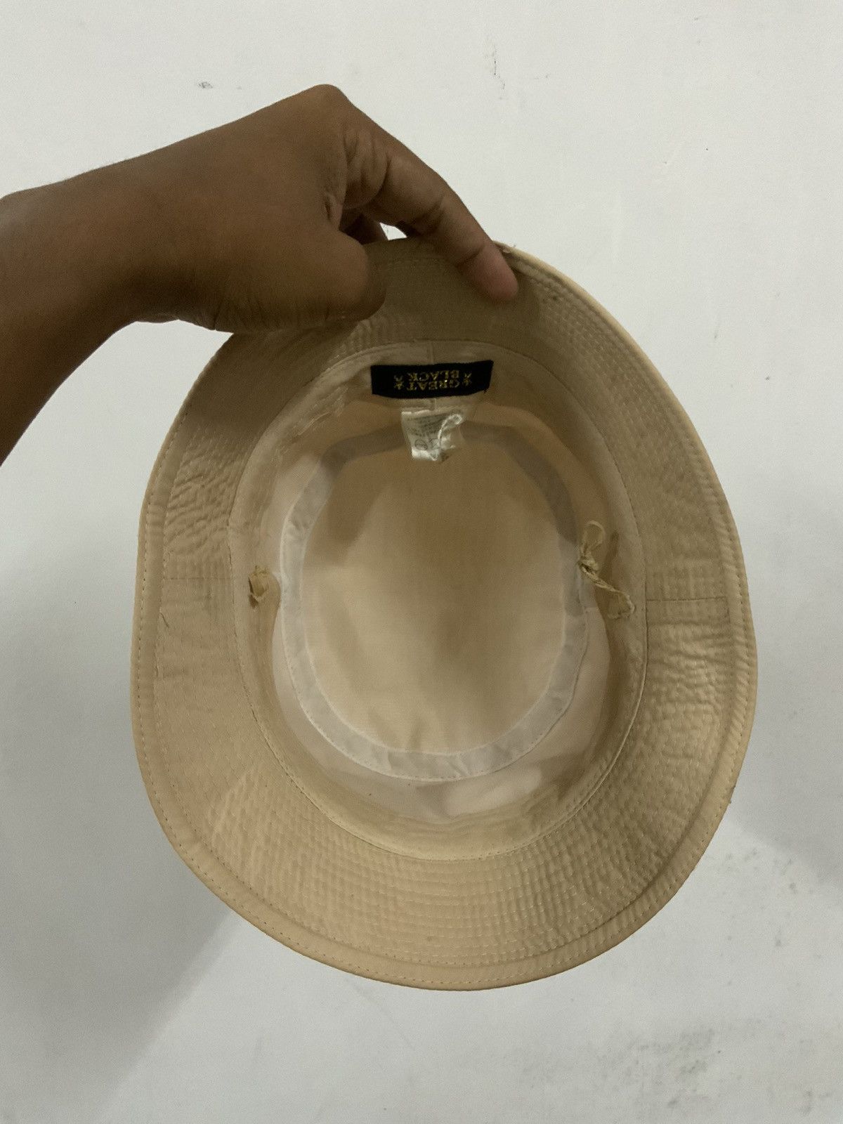Japanese Brand Great Black Small Tag Bucket Hat Size ONE SIZE - 7 Thumbnail