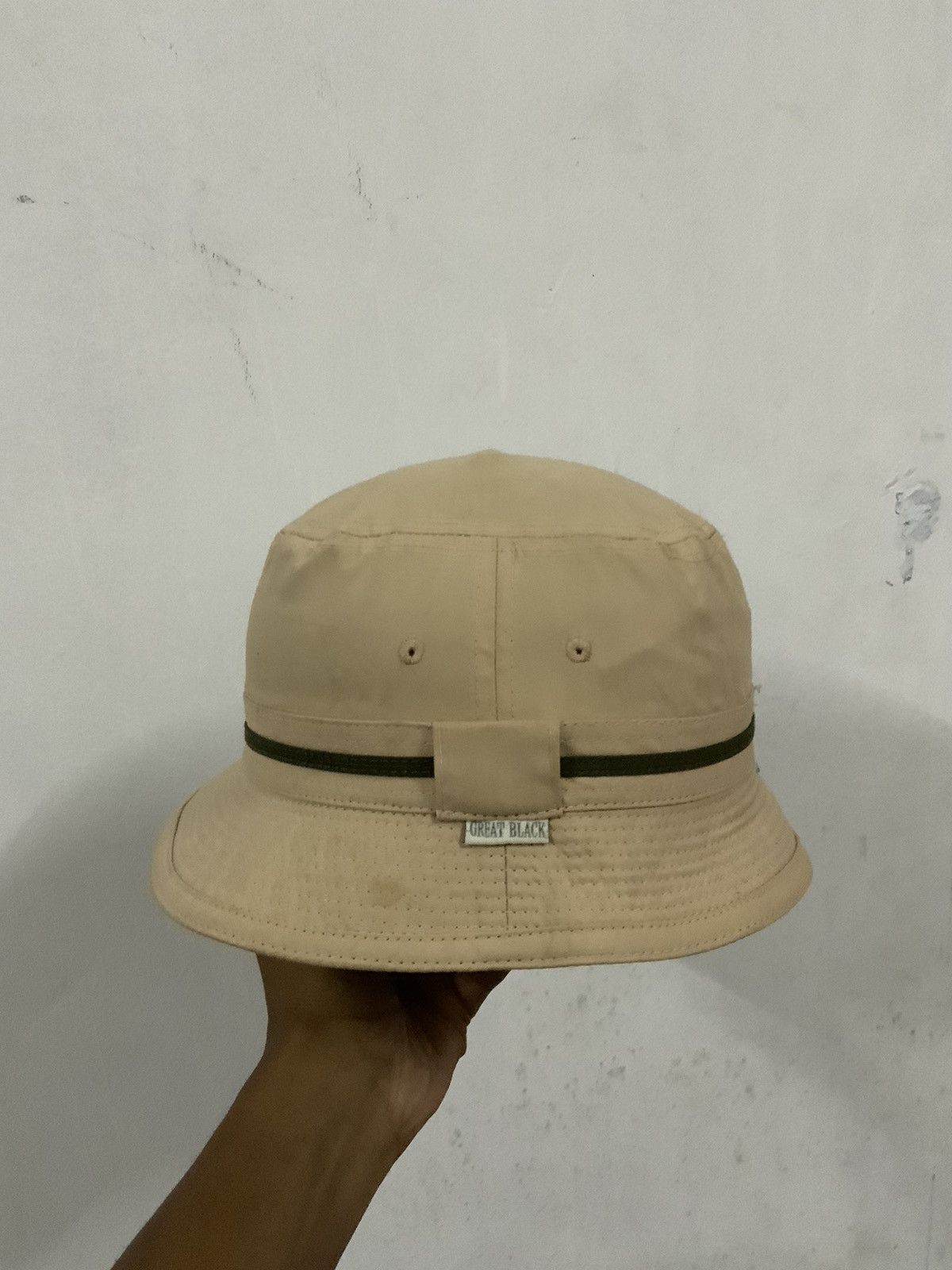 Japanese Brand Great Black Small Tag Bucket Hat Size ONE SIZE - 2 Thumbnail