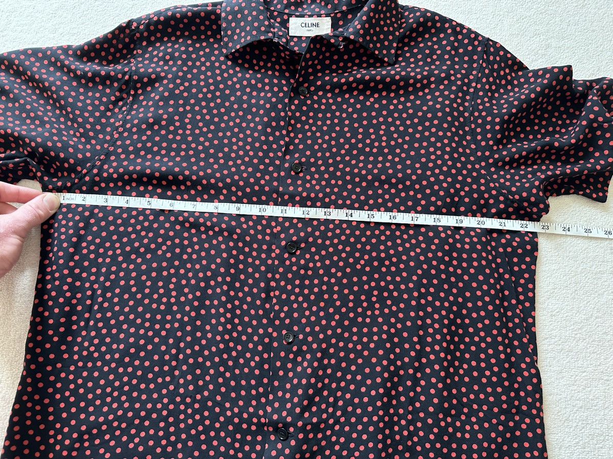 Celine $840 SS20 Celine polka dot Hawaiian shirt Hedi Slimane Size US M / EU 48-50 / 2 - 7 Thumbnail