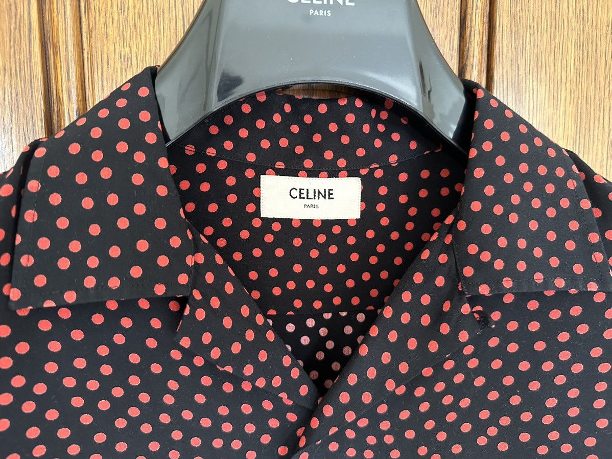 Celine $840 SS20 Celine polka dot Hawaiian shirt Hedi Slimane Size US M / EU 48-50 / 2 - 3 Thumbnail