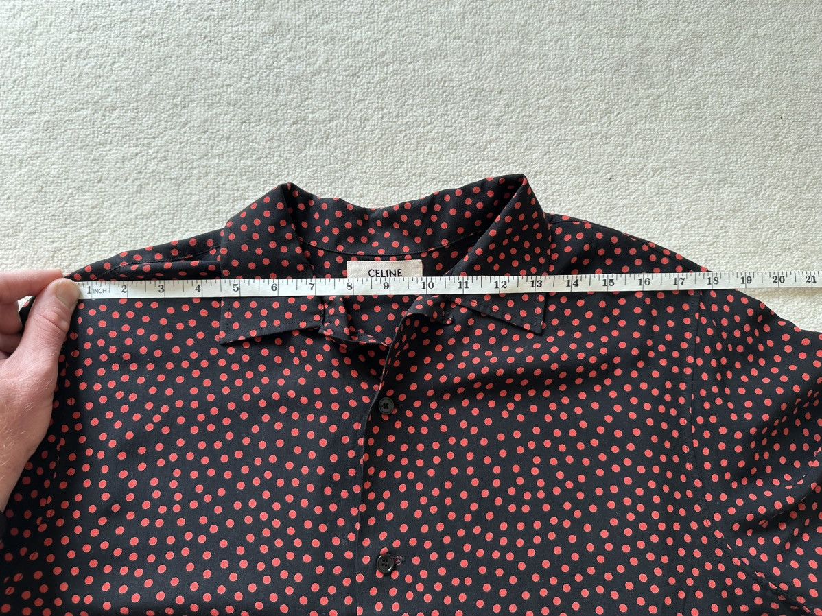Celine $840 SS20 Celine polka dot Hawaiian shirt Hedi Slimane Size US M / EU 48-50 / 2 - 8 Thumbnail