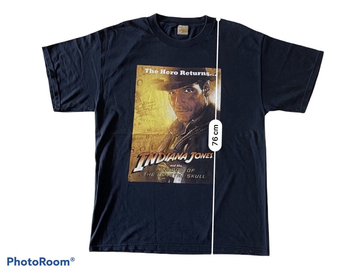 Vintage Vintage INDIANA JONES Kingdom of The Crystal Skull Size US L / EU 52-54 / 3 - 1 Thumbnail
