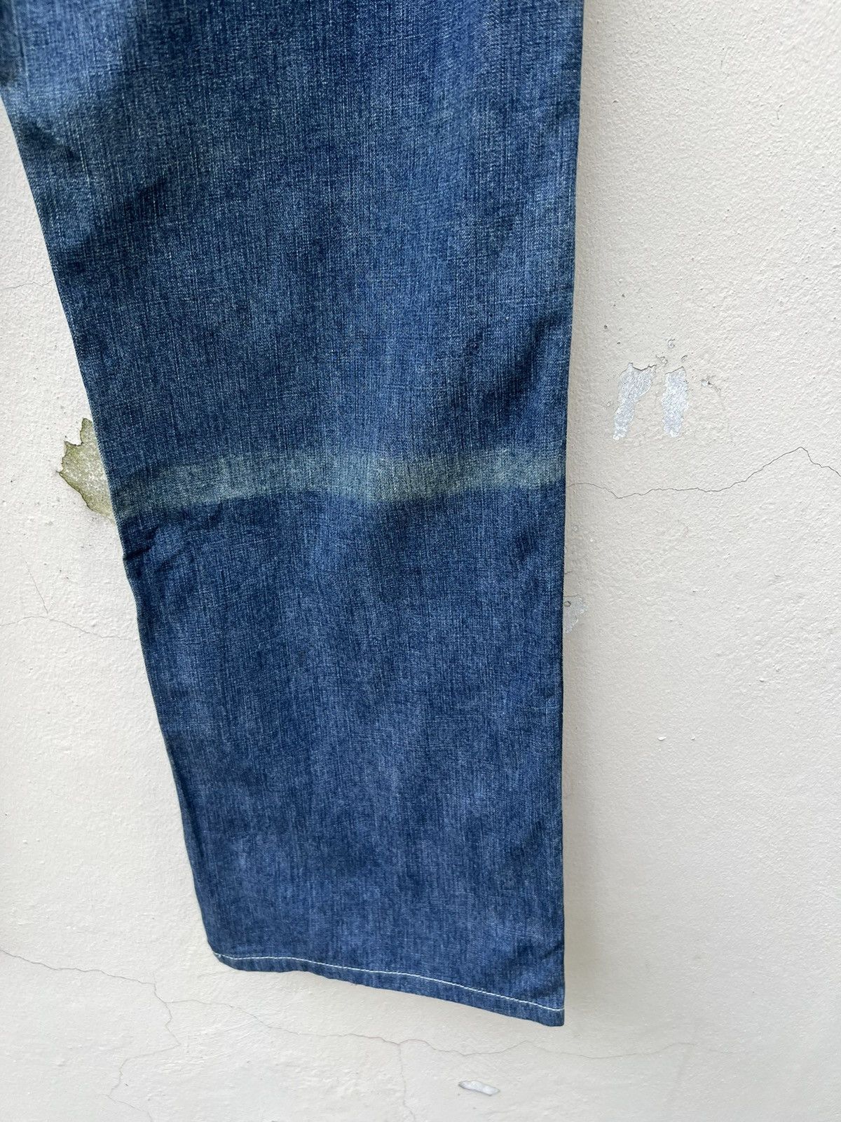 45rpm Vintage 45rpm BLUE CAFE Japan Sun Faded Denim Fatigue Pant Size US 28 / EU 44 - 18 Thumbnail