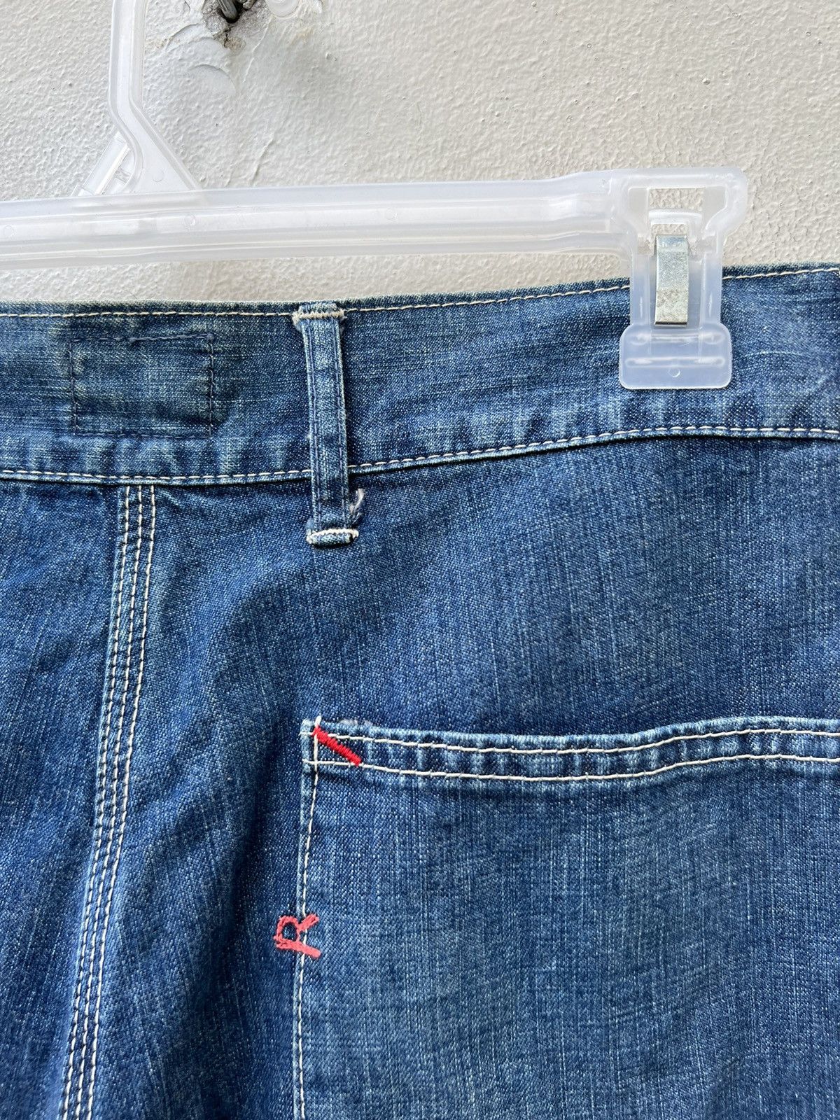 45rpm Vintage 45rpm BLUE CAFE Japan Sun Faded Denim Fatigue Pant Size US 28 / EU 44 - 17 Thumbnail