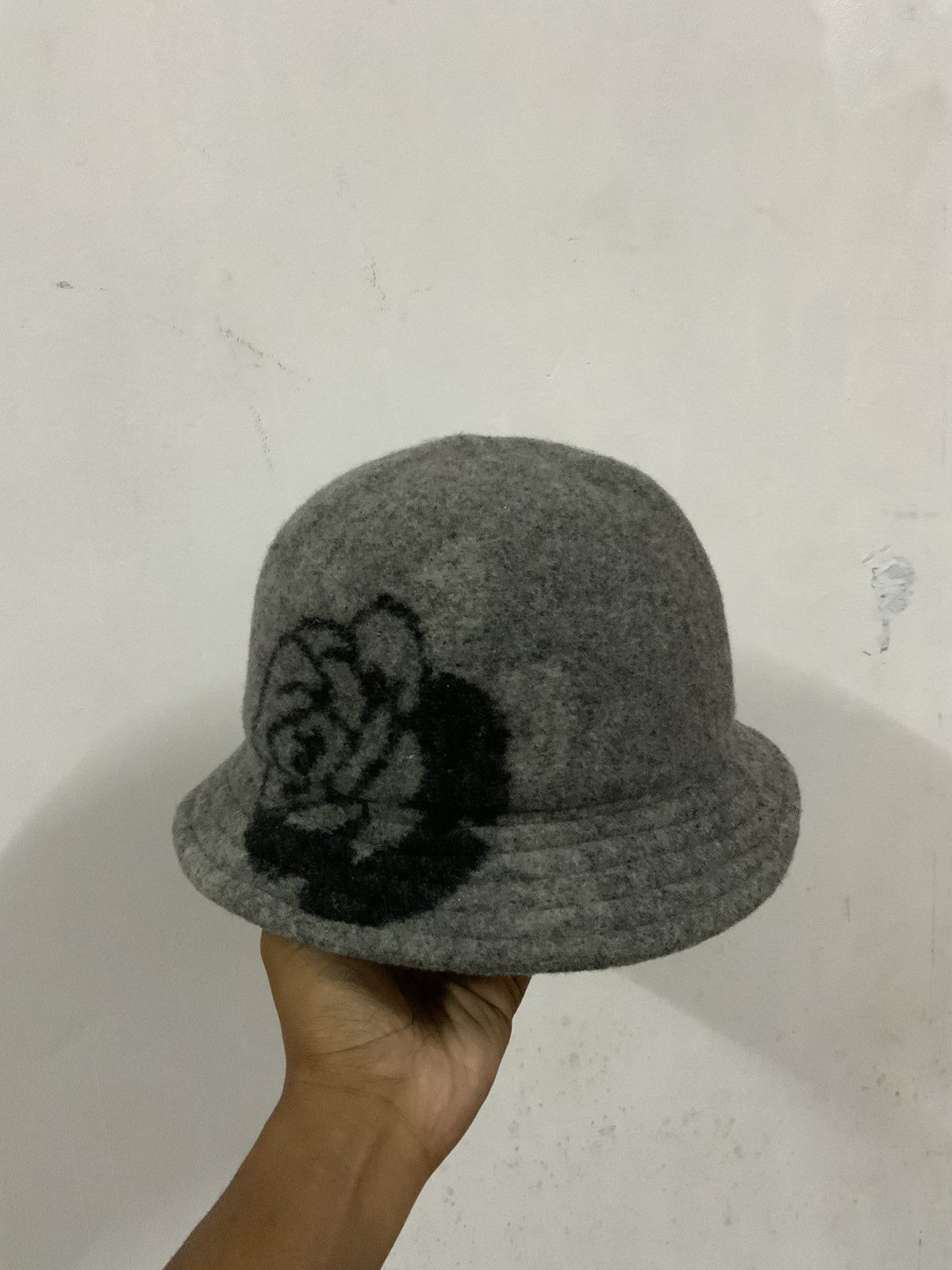 If Six Was Nine Black Rose Mohair Fur Bucket Hat Size ONE SIZE - 1 Thumbnail