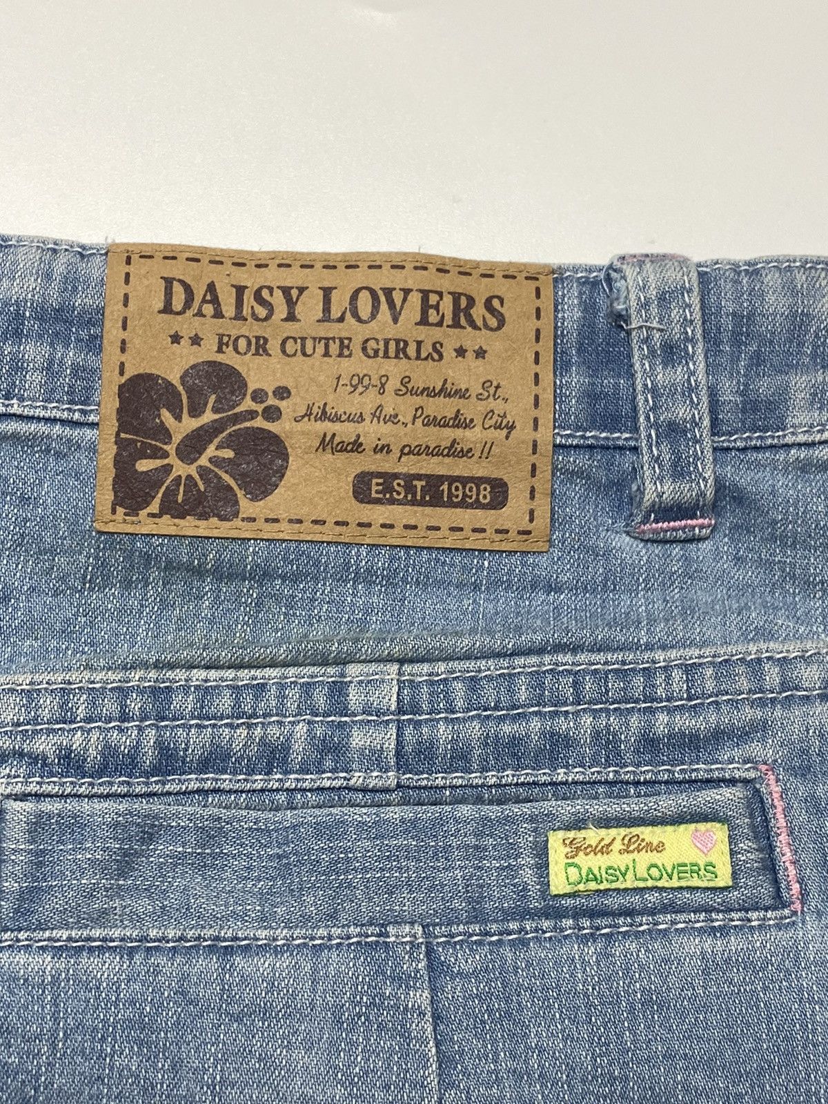 Hysteric Glamour 2000s Daisy Lovers - Cargo Mini Denim Skirt Size 25" / US 0 / IT 36 - 4 Thumbnail