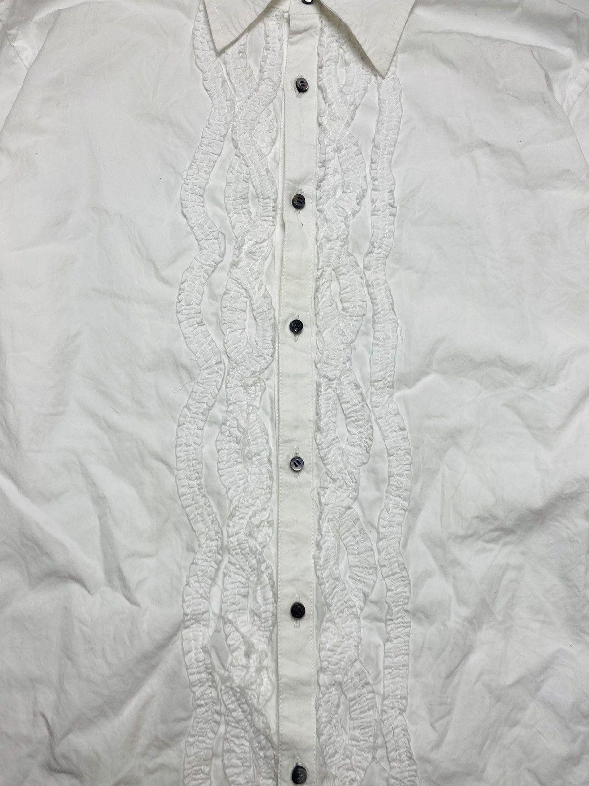 Yasuyuki Ishii 2000s Yasuyuki-Ishii - Ruffle Shirt Size US M / EU 48-50 / 2 - 5 Thumbnail