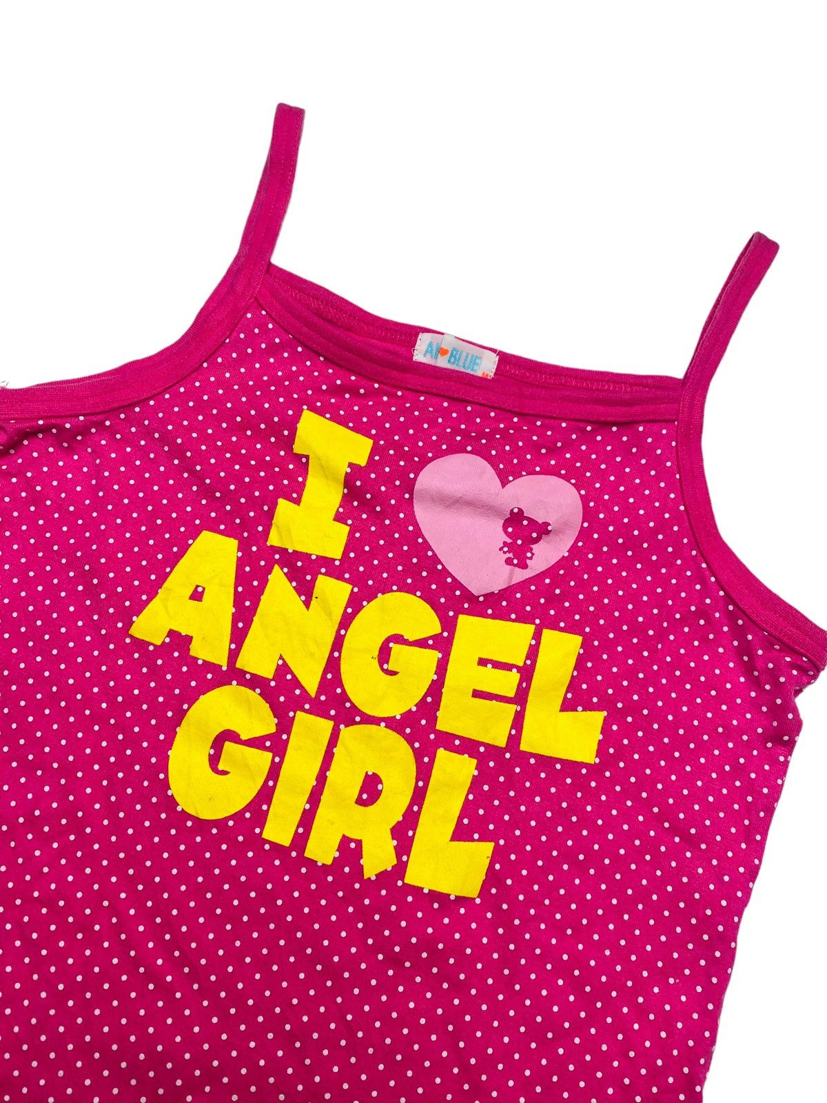 Angel Blue 2000s Angel Blue - I Love Angel Girl Summer Tank Top Size S / US 4 / IT 40 - 2 Thumbnail