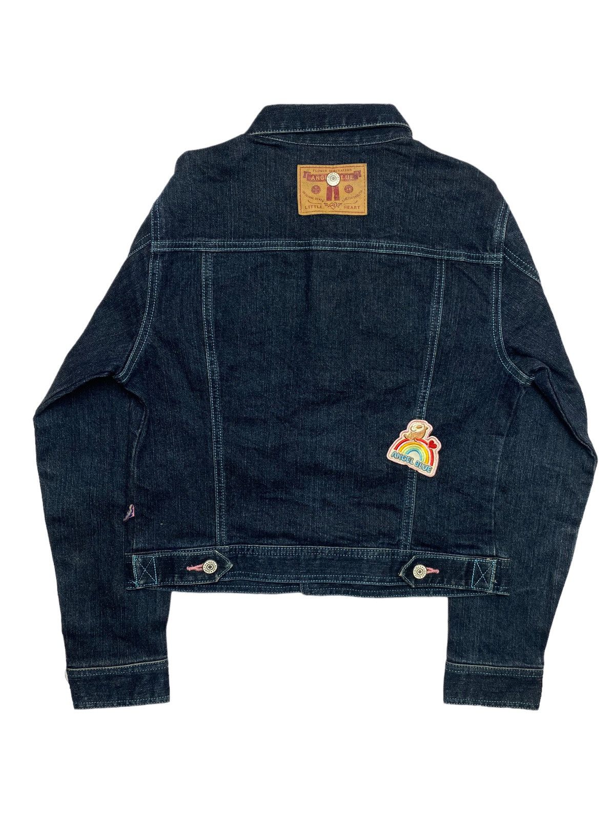 Angel Blue 2000s Angel Blue - Multi Patch Denim Jacket Size M / US 6-8 / IT 42-44 - 2 Thumbnail