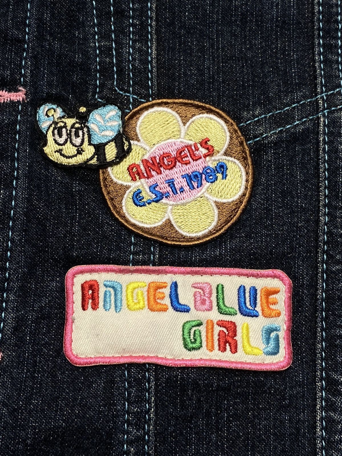 Angel Blue 2000s Angel Blue - Multi Patch Denim Jacket Size M / US 6-8 / IT 42-44 - 8 Thumbnail
