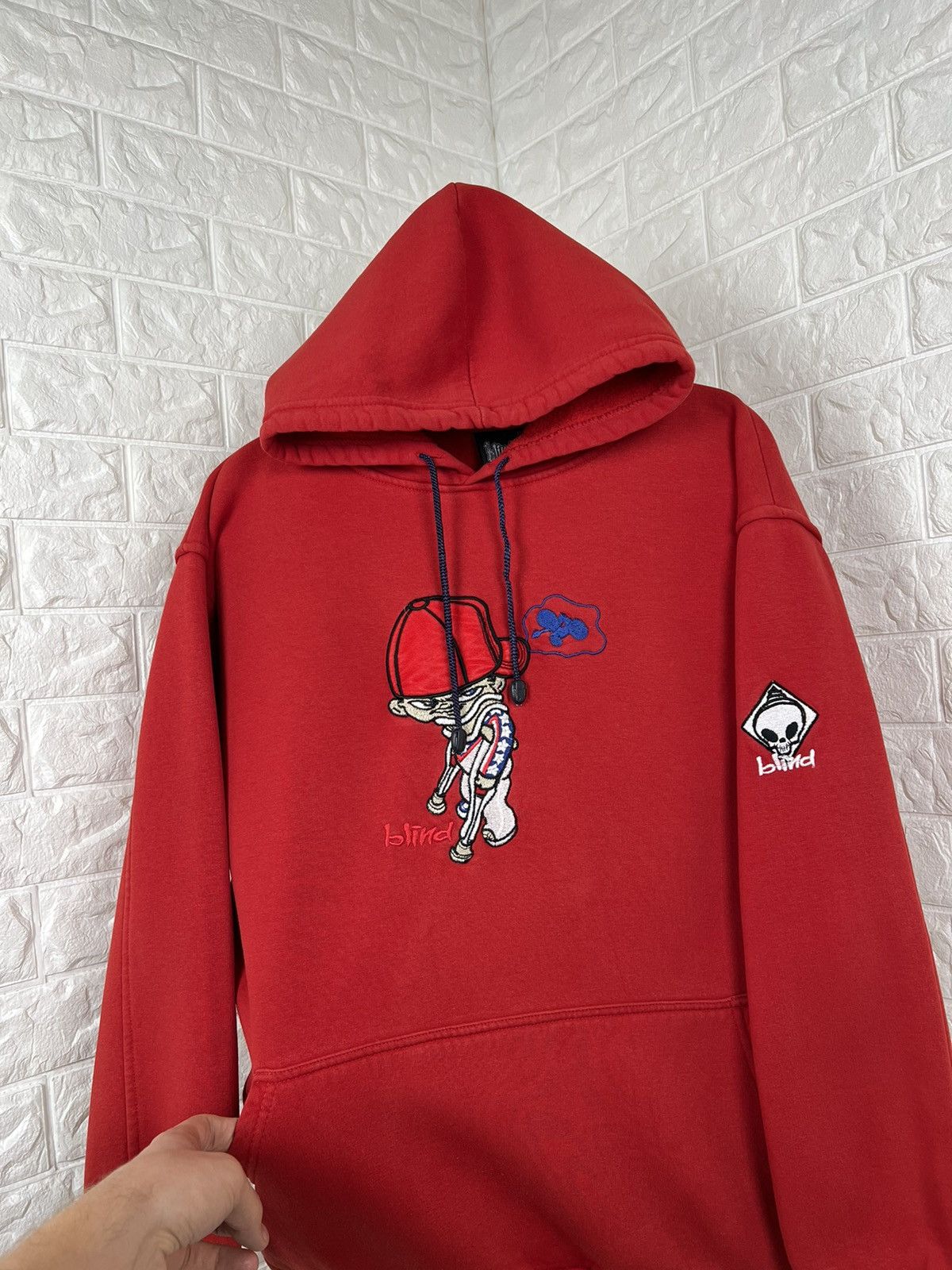 Hook-Ups × Shorty's Skateboards × Vintage Vintage 90s Blind Skateboards hoodie Alien Workshop Size US M / EU 48-50 / 2 - 2 Thumbnail