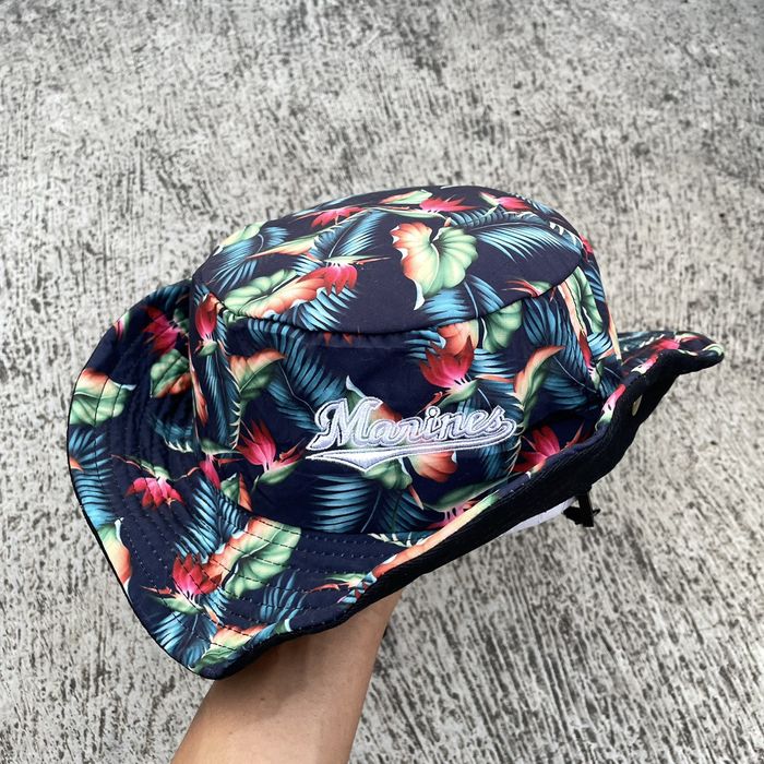 Print All Over Me Italic Marines floral hawaii boonie hat Grailed