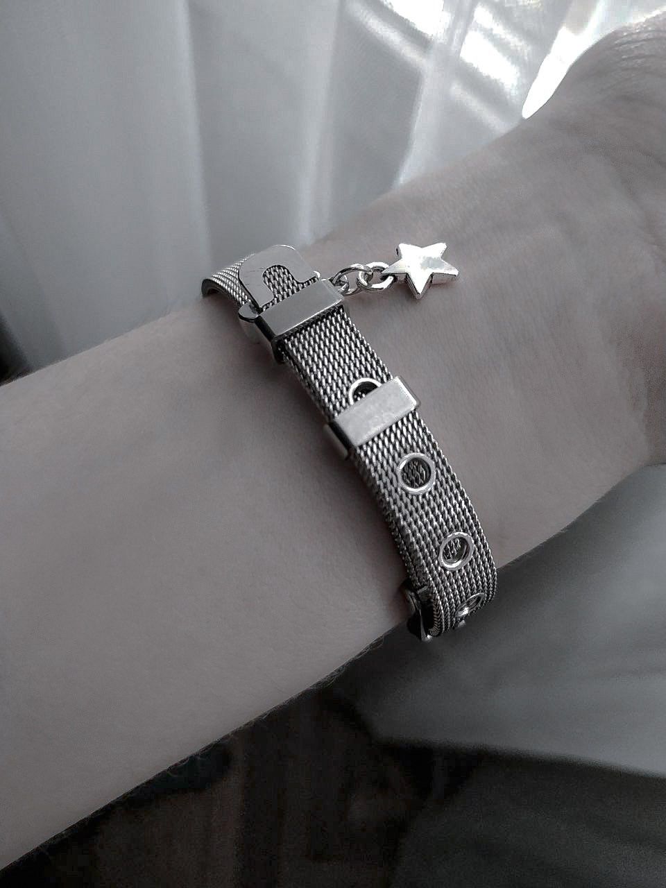 Jewelry Y2K Harajuku Star Charms Titanium Steel Belt Bracelet Size ONE SIZE - 2 Thumbnail