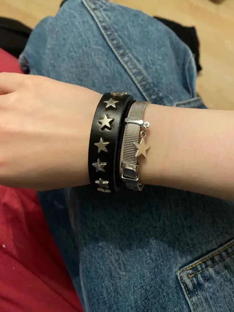 Jewelry Y2K Harajuku Star Charms Titanium Steel Belt Bracelet Size ONE SIZE - 5 Thumbnail